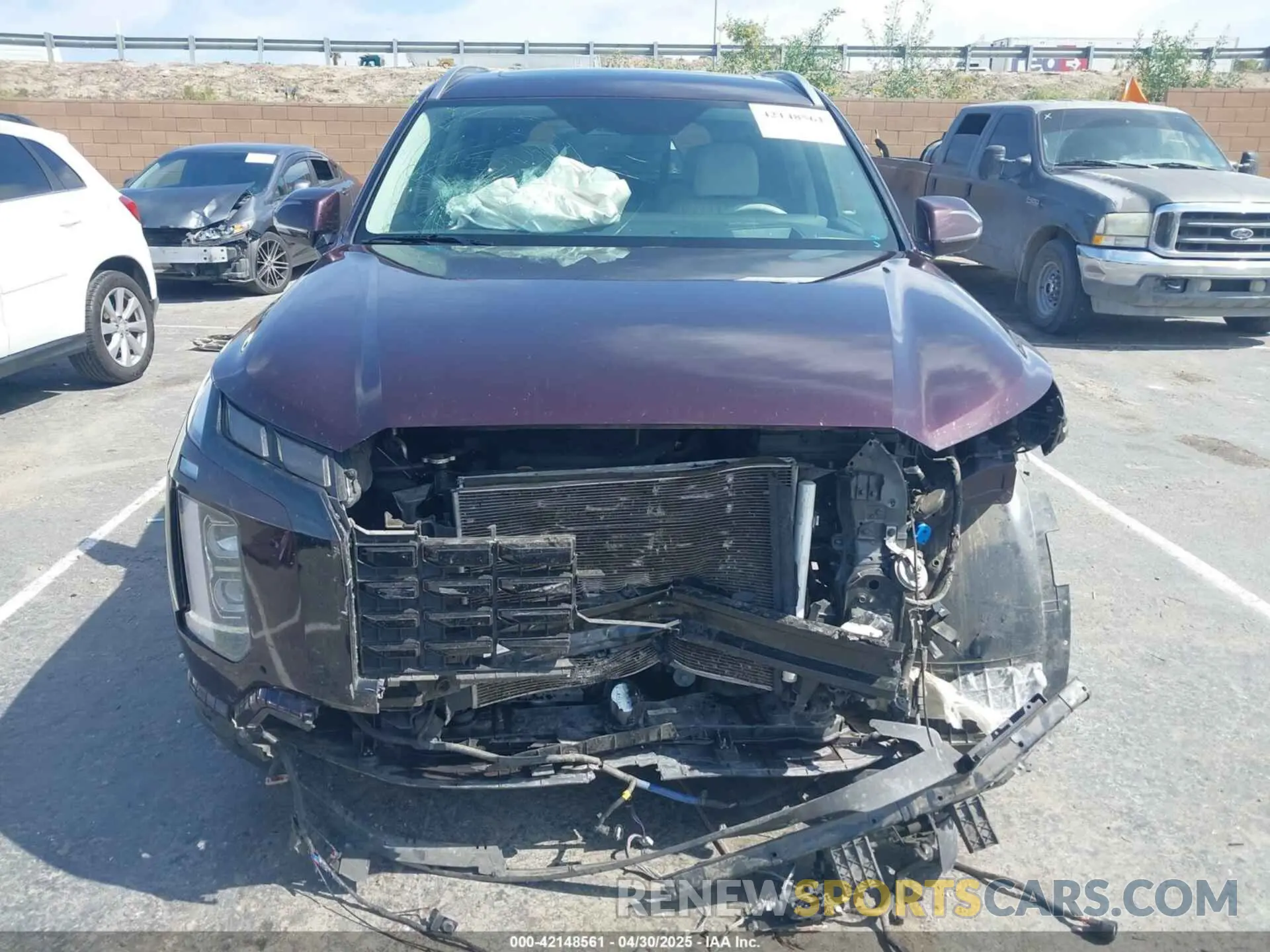 13 Photograph of a damaged car KM8R5DGEXPU521968 HYUNDAI PALISADE 2023