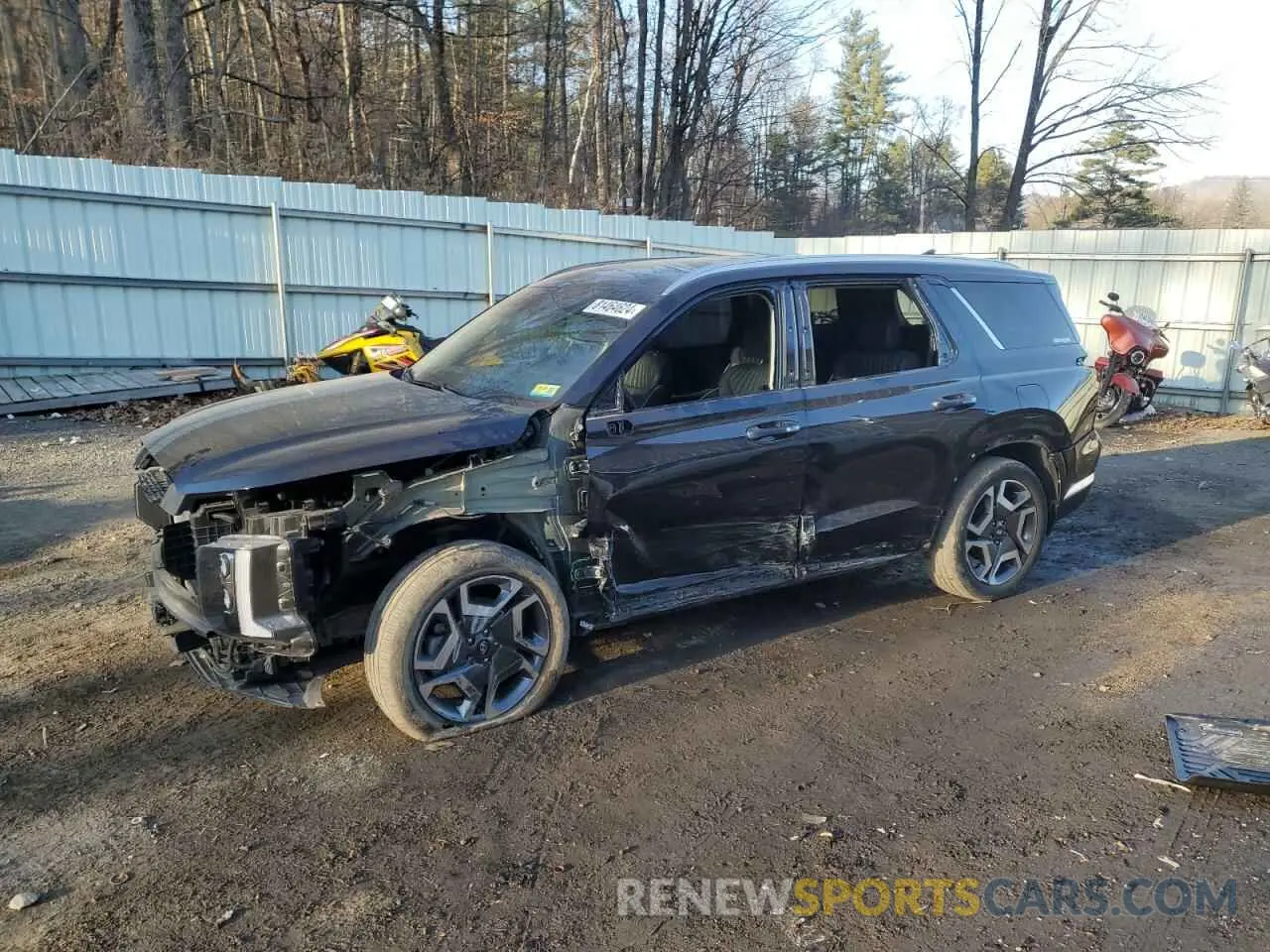 1 Photograph of a damaged car KM8R5DGEXPU567848 HYUNDAI PALISADE 2023