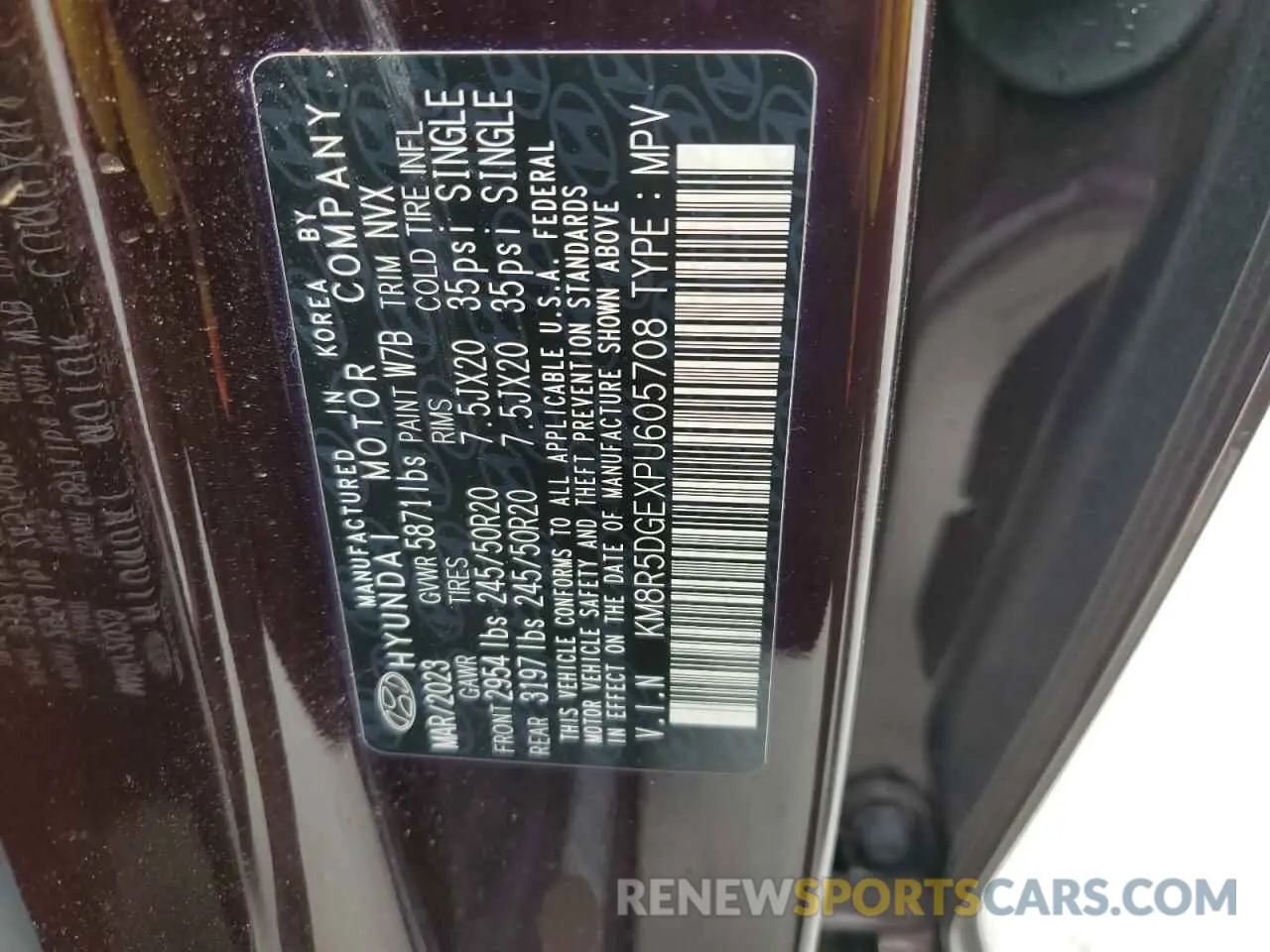 13 Фотография поврежденного автомобиля KM8R5DGEXPU605708 HYUNDAI PALISADE 2023
