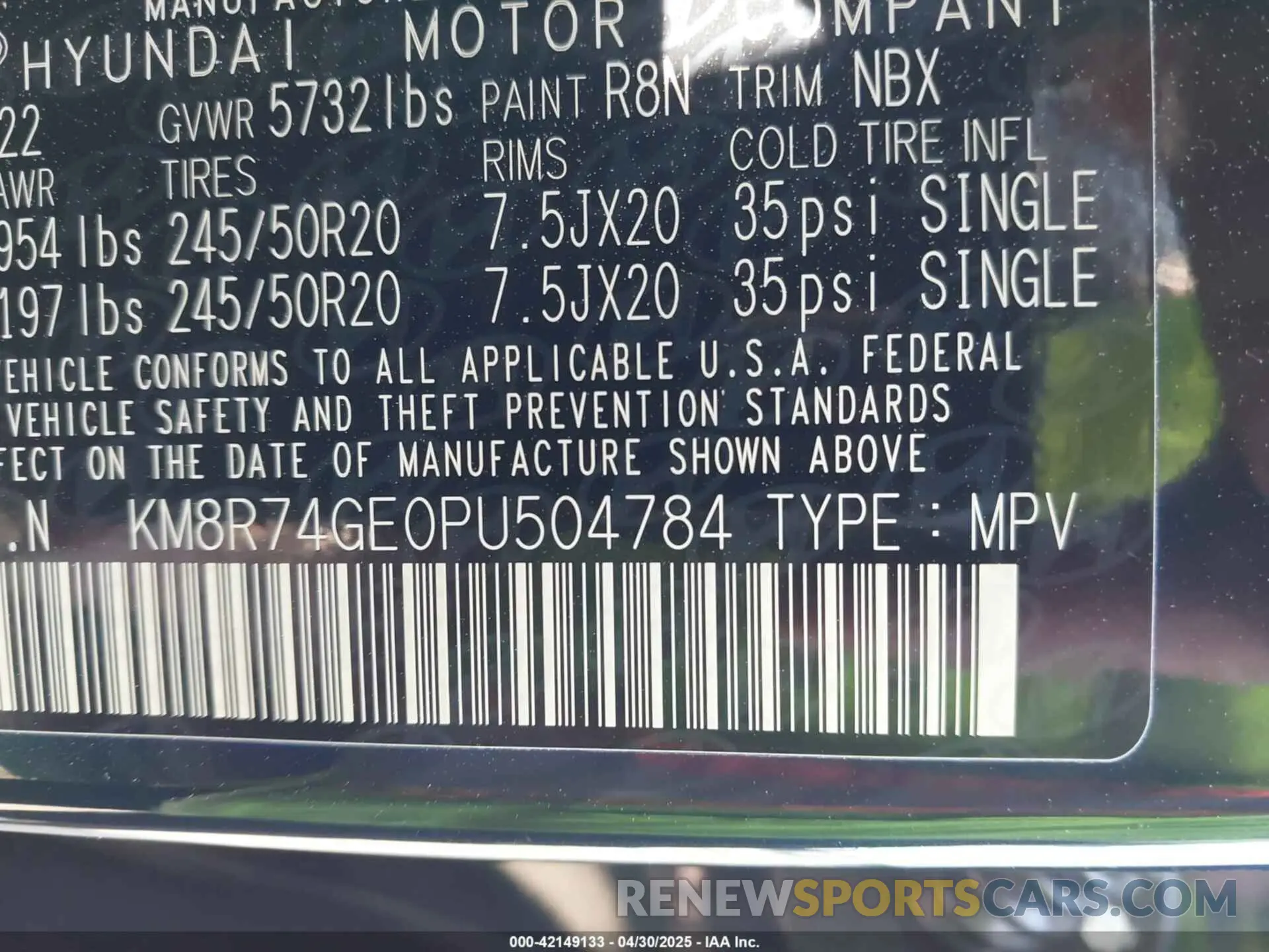 9 Фотография поврежденного автомобиля KM8R74GE0PU504784 HYUNDAI PALISADE 2023