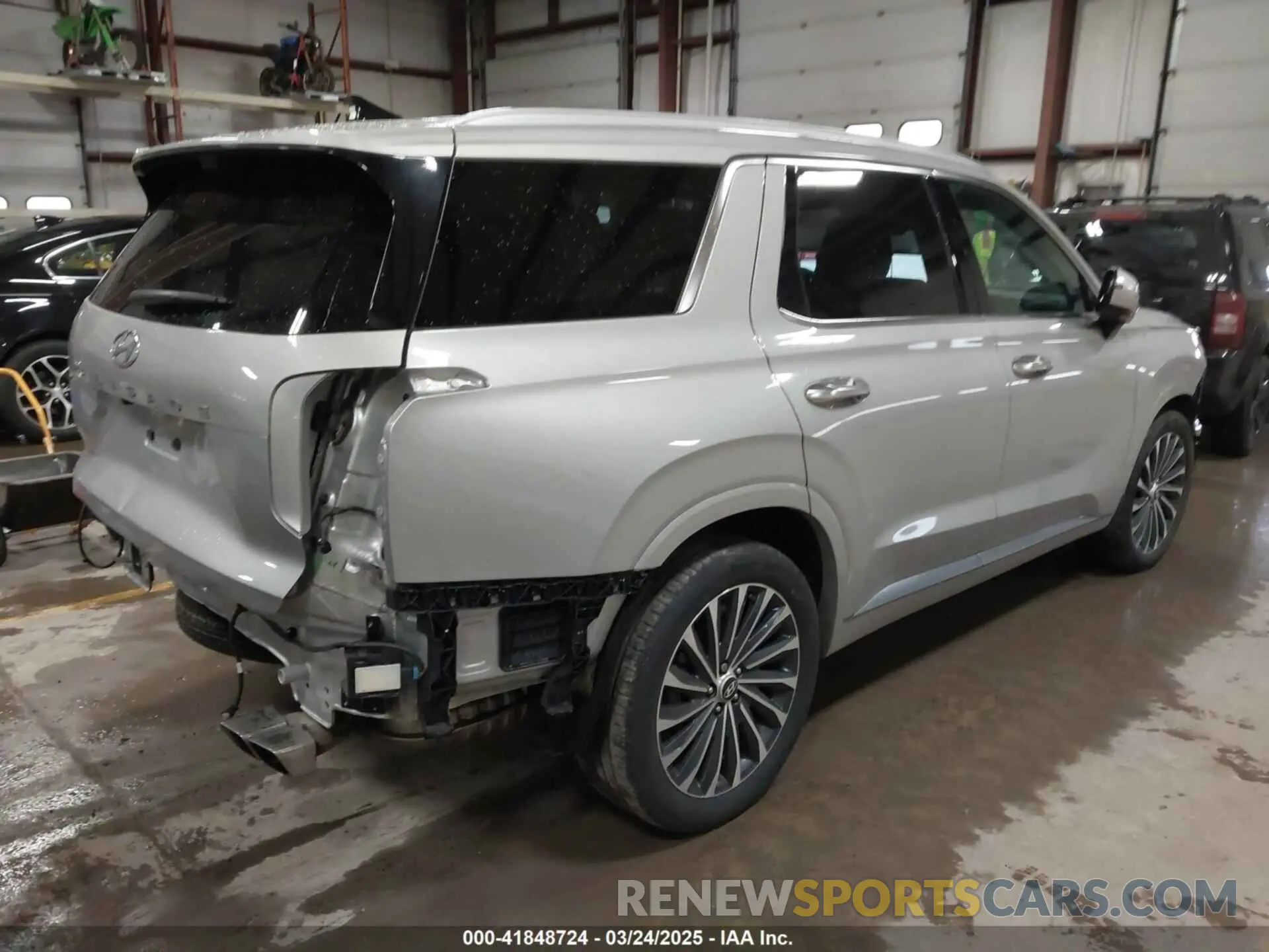 4 Photograph of a damaged car KM8R74GE3PU542574 HYUNDAI PALISADE 2023