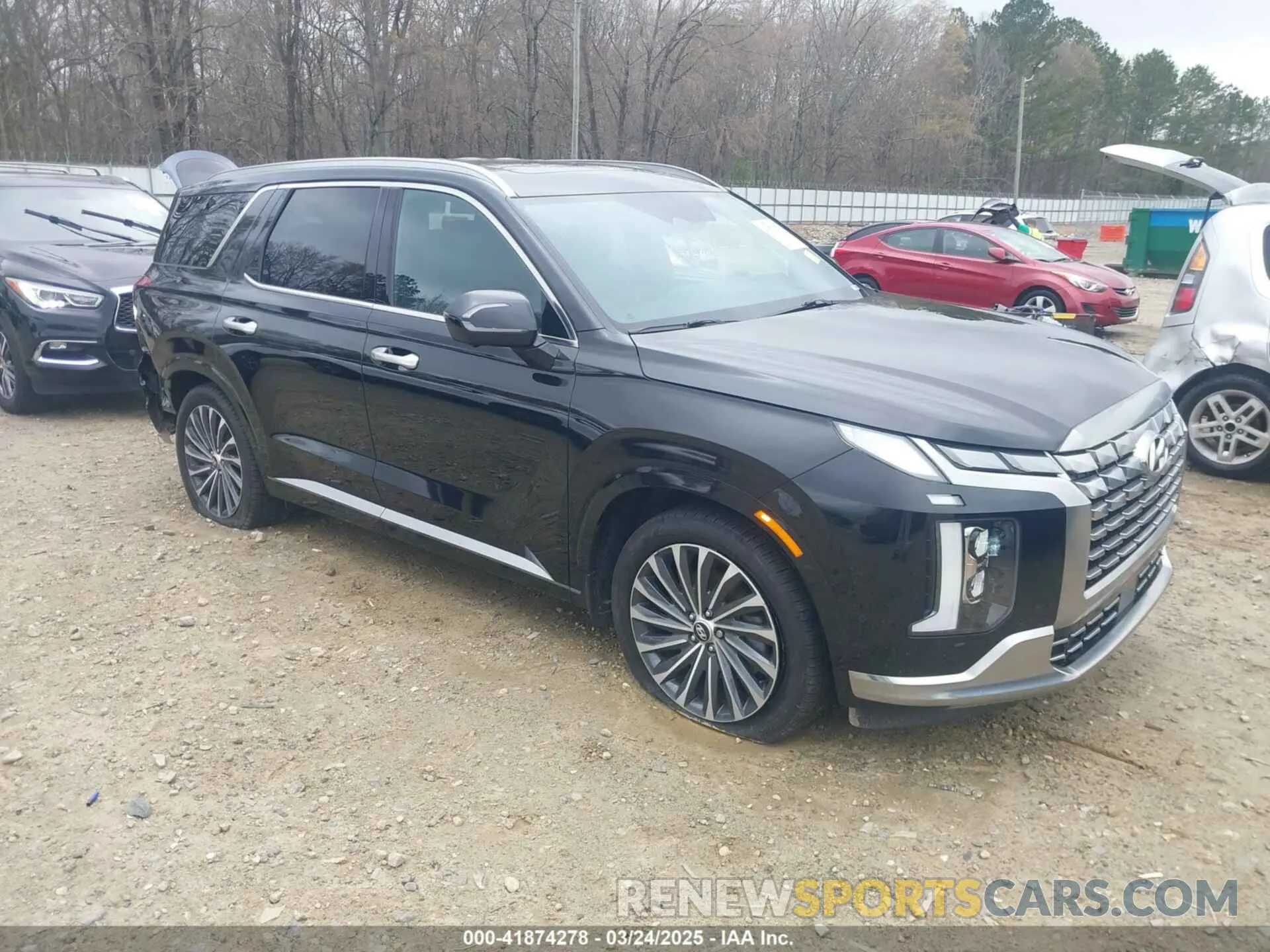 1 Photograph of a damaged car KM8R74GE4PU514833 HYUNDAI PALISADE 2023