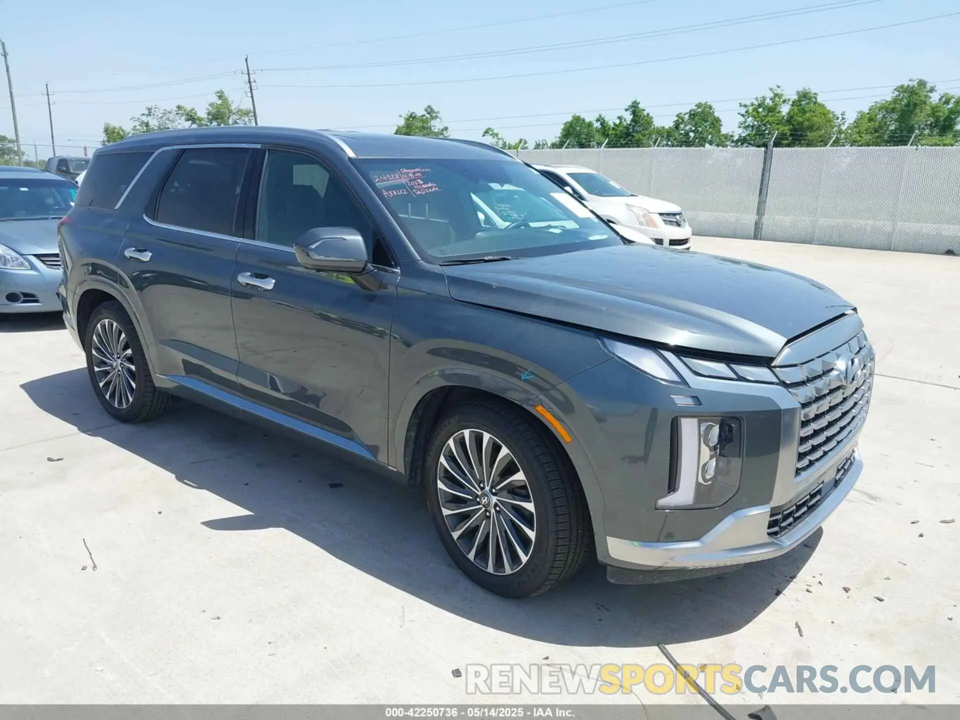 1 Photograph of a damaged car KM8R74GE5PU501315 HYUNDAI PALISADE 2023