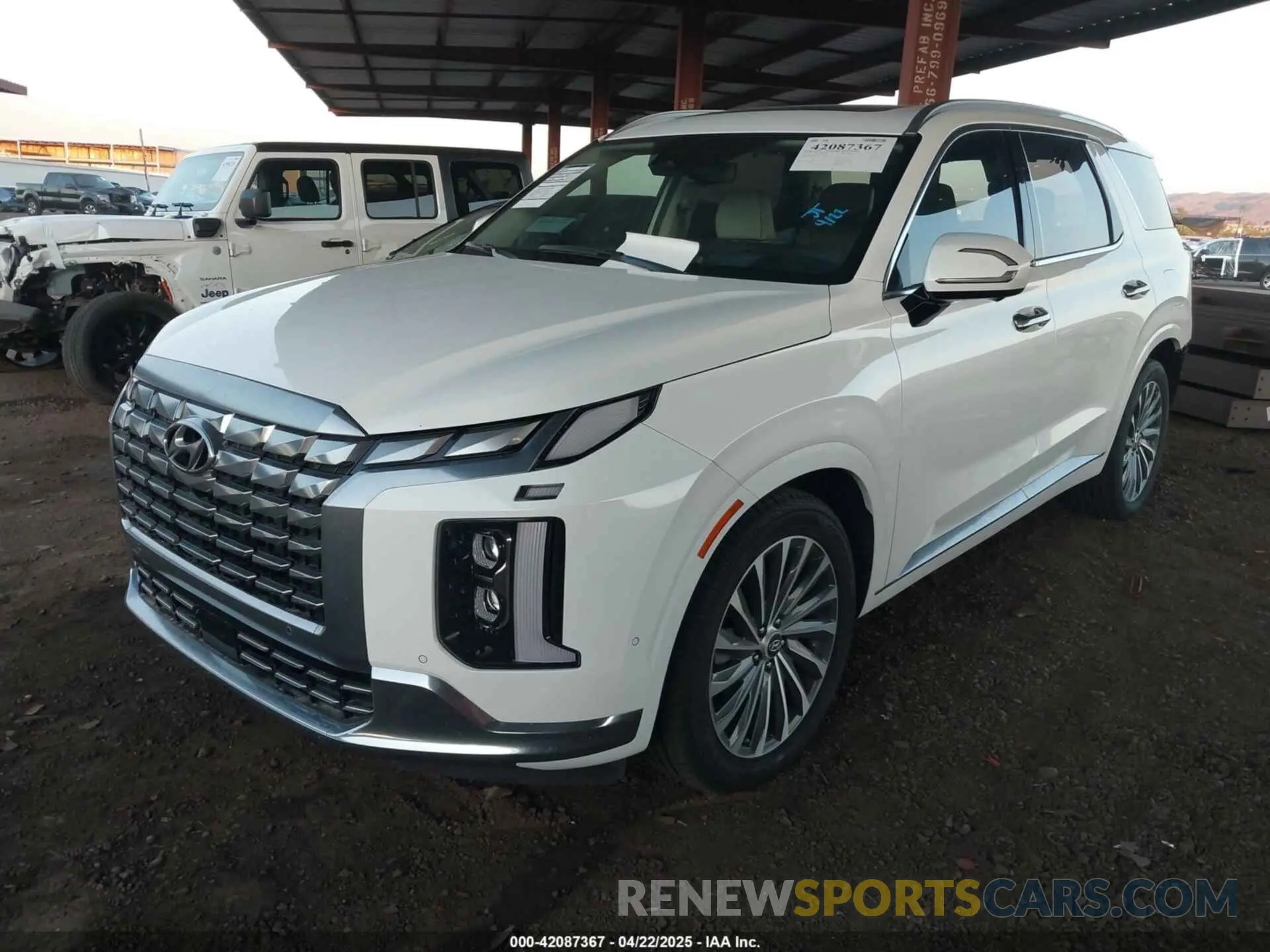 2 Photograph of a damaged car KM8R74GE7PU590854 HYUNDAI PALISADE 2023