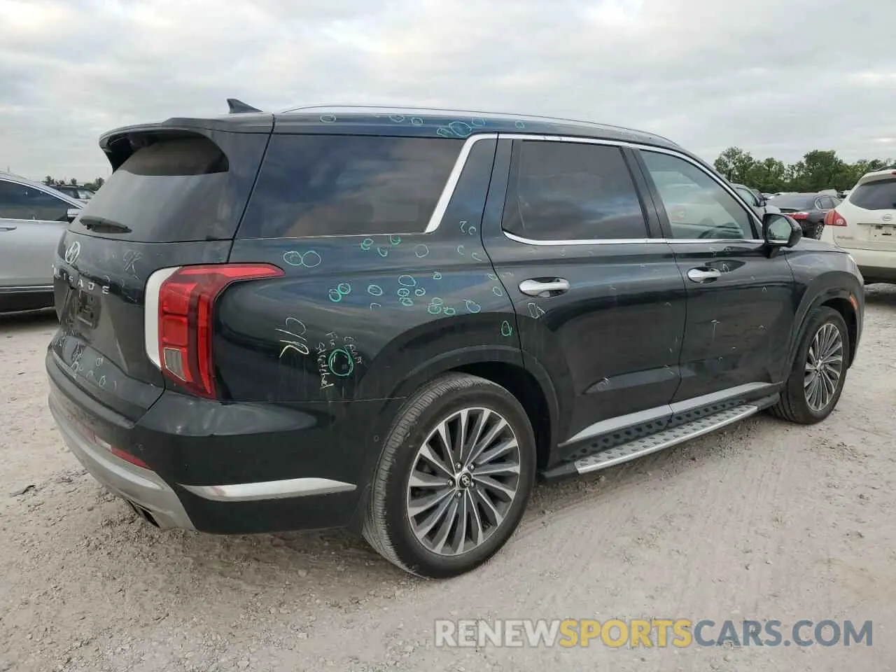 3 Photograph of a damaged car KM8R74GE7PU641494 HYUNDAI PALISADE 2023