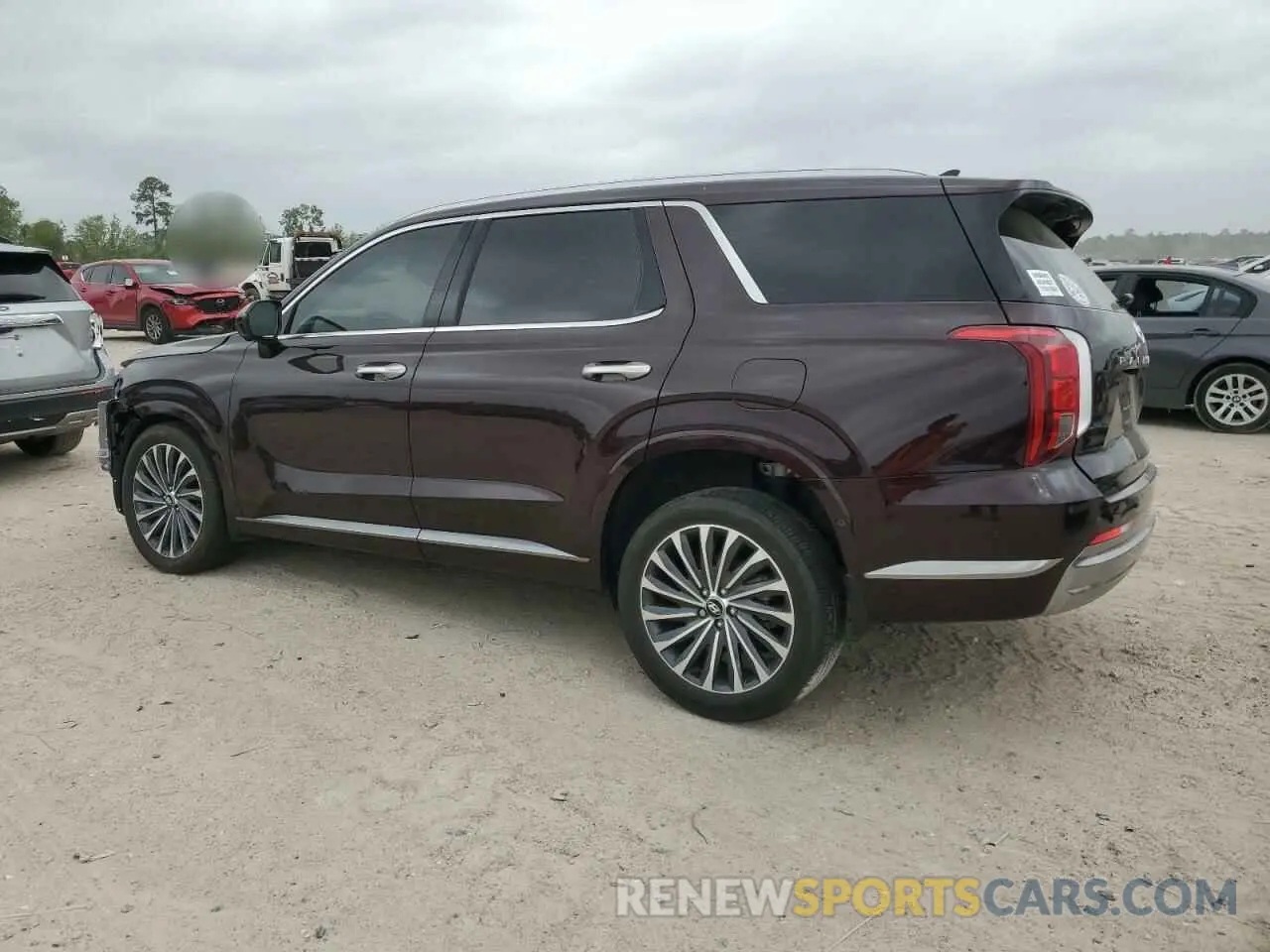 2 Photograph of a damaged car KM8R74GE9PU610179 HYUNDAI PALISADE 2023