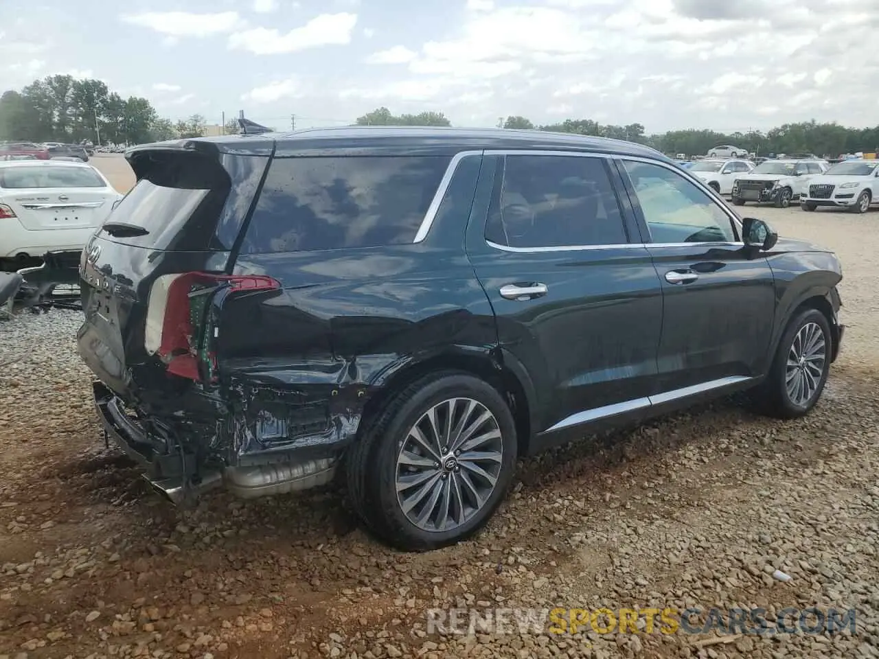 3 Фотография поврежденного автомобиля KM8R74GE9PU626706 HYUNDAI PALISADE 2023