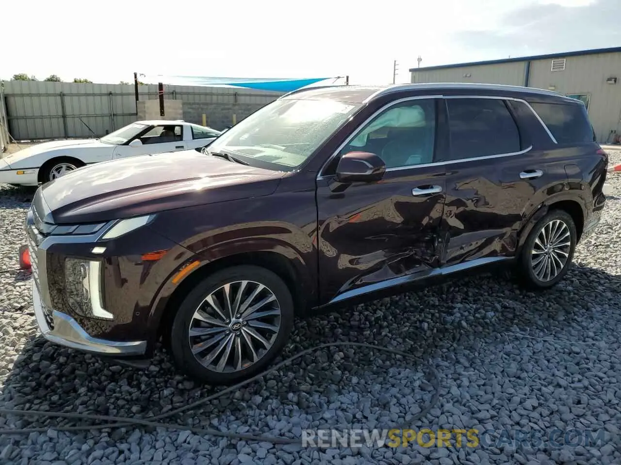 1 Photograph of a damaged car KM8R74GEXPU542894 HYUNDAI PALISADE 2023