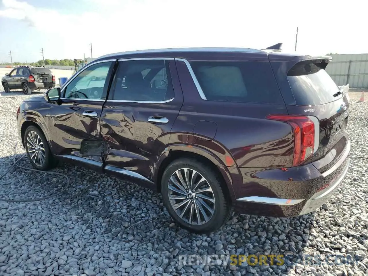 2 Photograph of a damaged car KM8R74GEXPU542894 HYUNDAI PALISADE 2023
