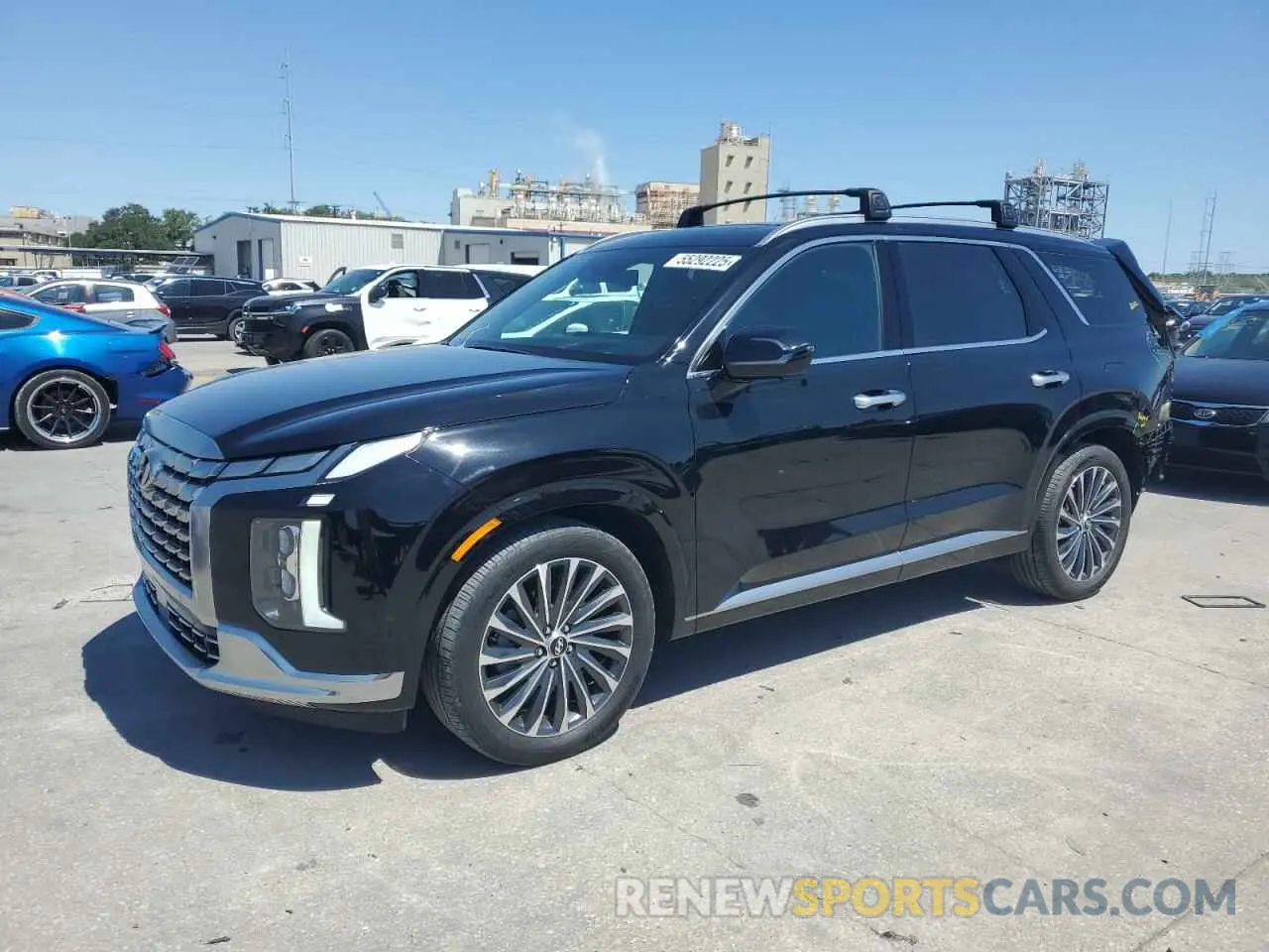 1 Photograph of a damaged car KM8R74GEXPU544127 HYUNDAI PALISADE 2023