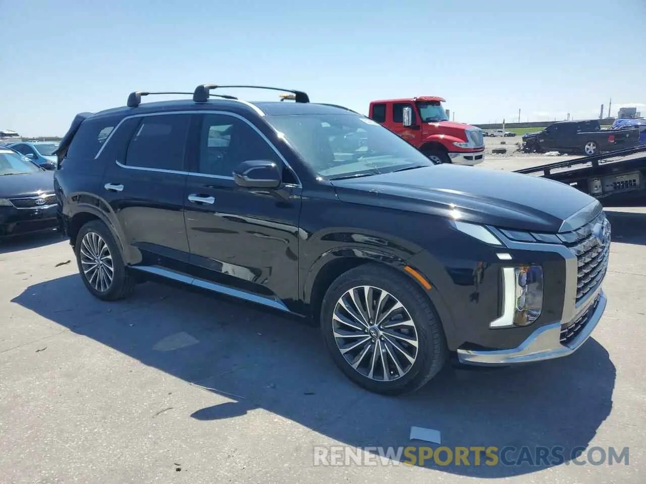 4 Photograph of a damaged car KM8R74GEXPU544127 HYUNDAI PALISADE 2023