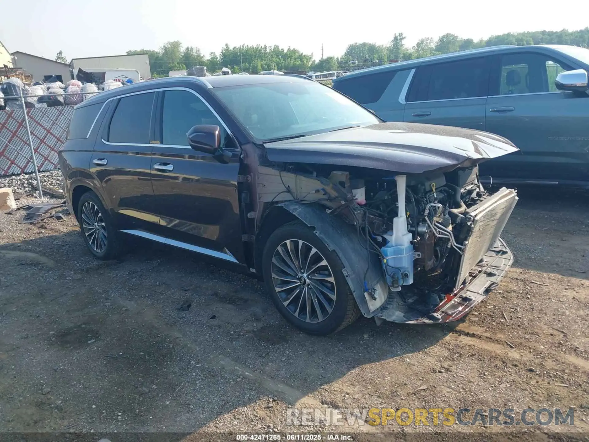 1 Photograph of a damaged car KM8R7DGE2PU514264 HYUNDAI PALISADE 2023