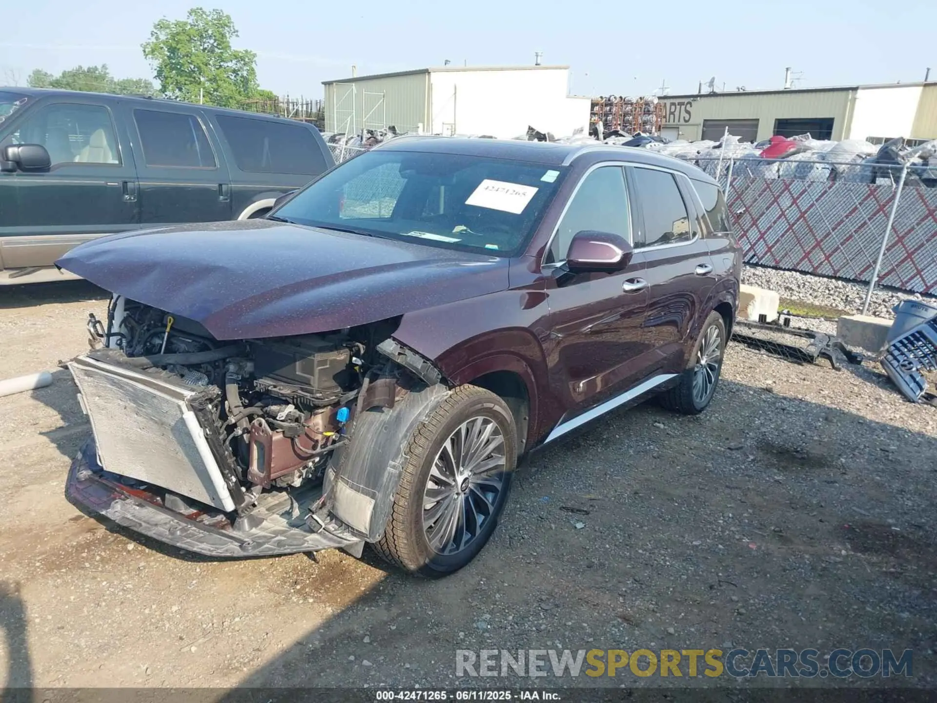 2 Photograph of a damaged car KM8R7DGE2PU514264 HYUNDAI PALISADE 2023