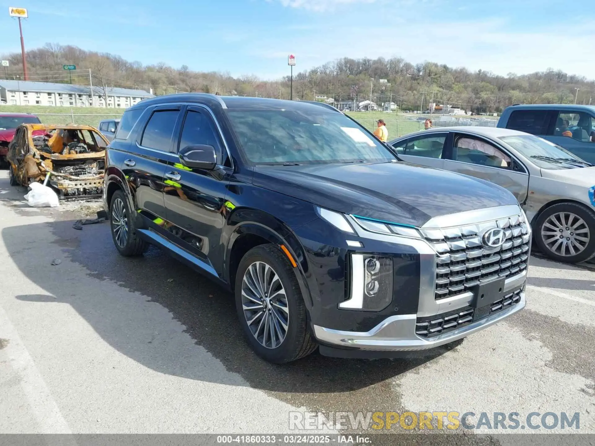 1 Photograph of a damaged car KM8R7DGE5PU591713 HYUNDAI PALISADE 2023
