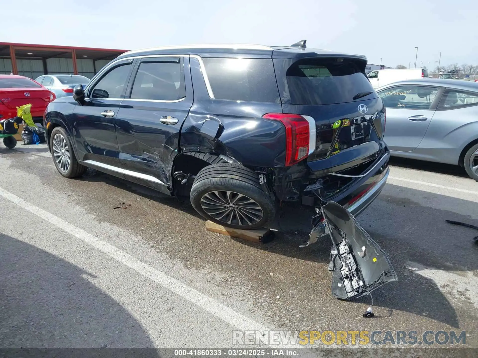 3 Photograph of a damaged car KM8R7DGE5PU591713 HYUNDAI PALISADE 2023
