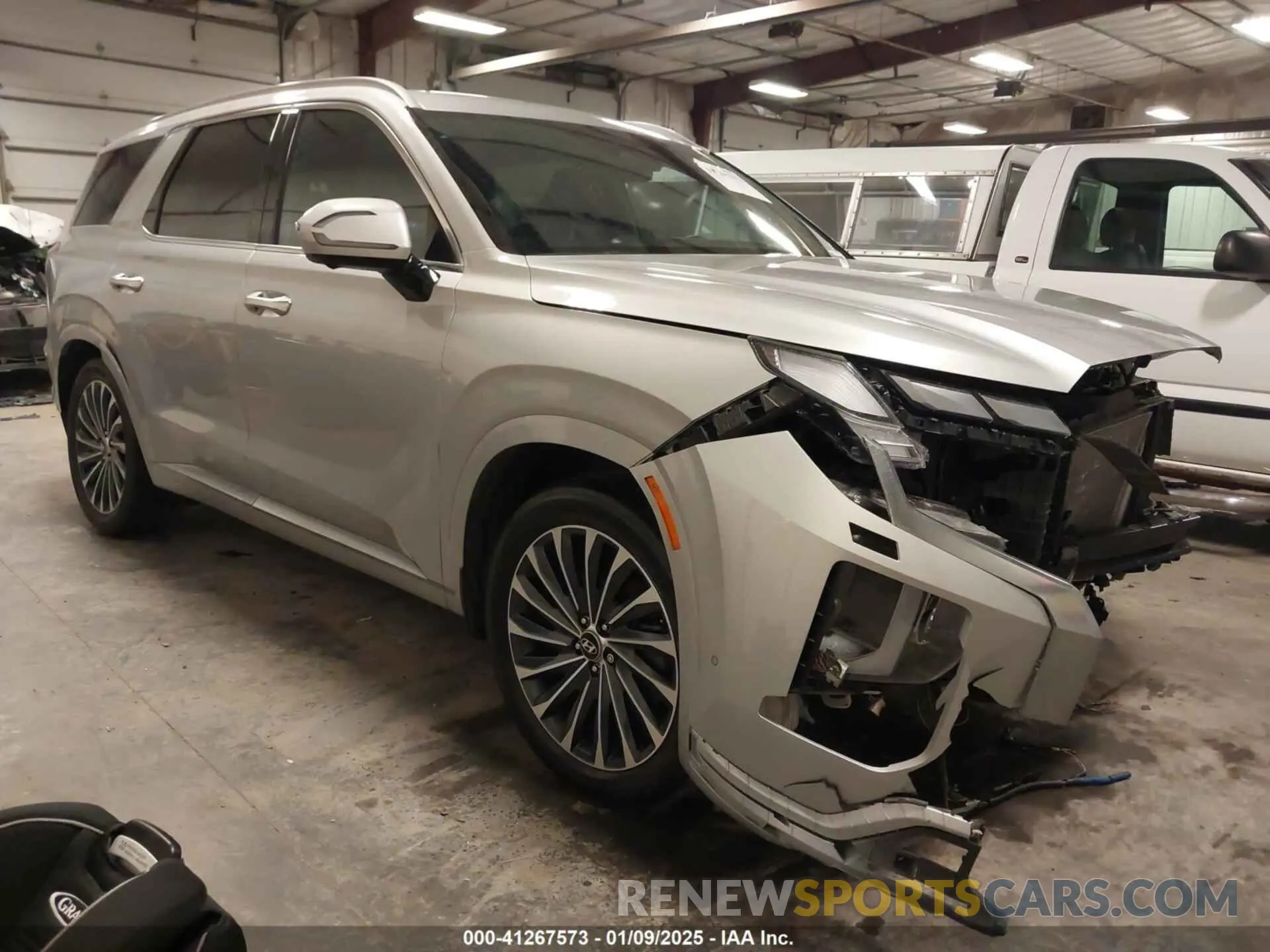 1 Photograph of a damaged car KM8R7DGE7PU639129 HYUNDAI PALISADE 2023