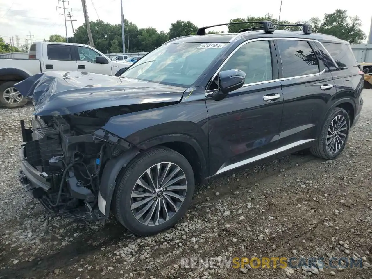 1 Photograph of a damaged car KM8R7DGE8PU509263 HYUNDAI PALISADE 2023