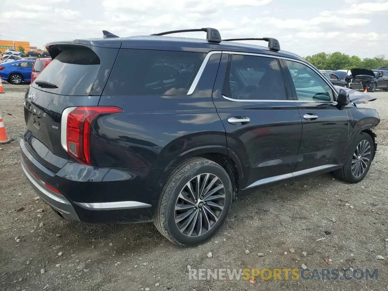 3 Photograph of a damaged car KM8R7DGE8PU509263 HYUNDAI PALISADE 2023