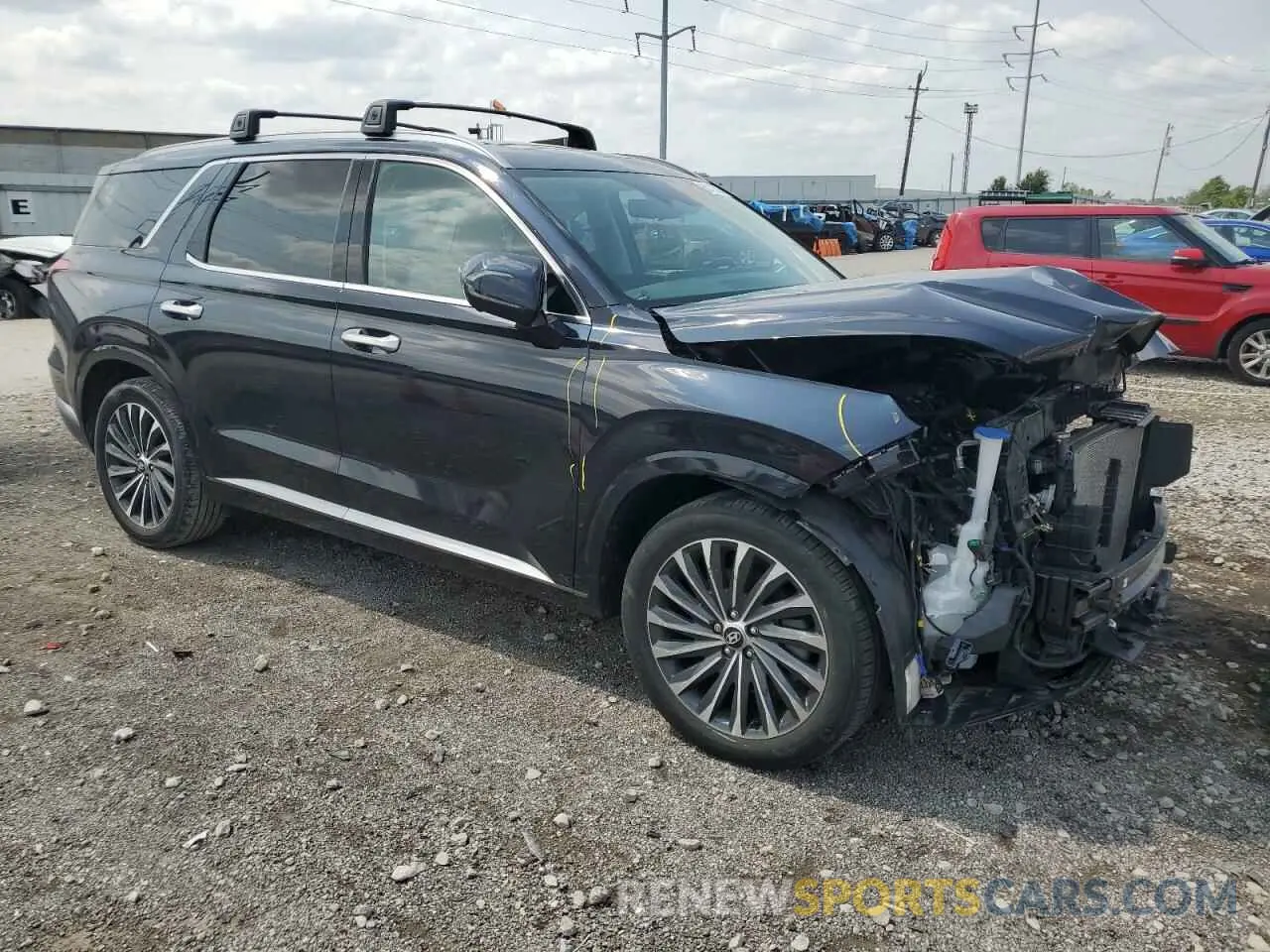4 Photograph of a damaged car KM8R7DGE8PU509263 HYUNDAI PALISADE 2023
