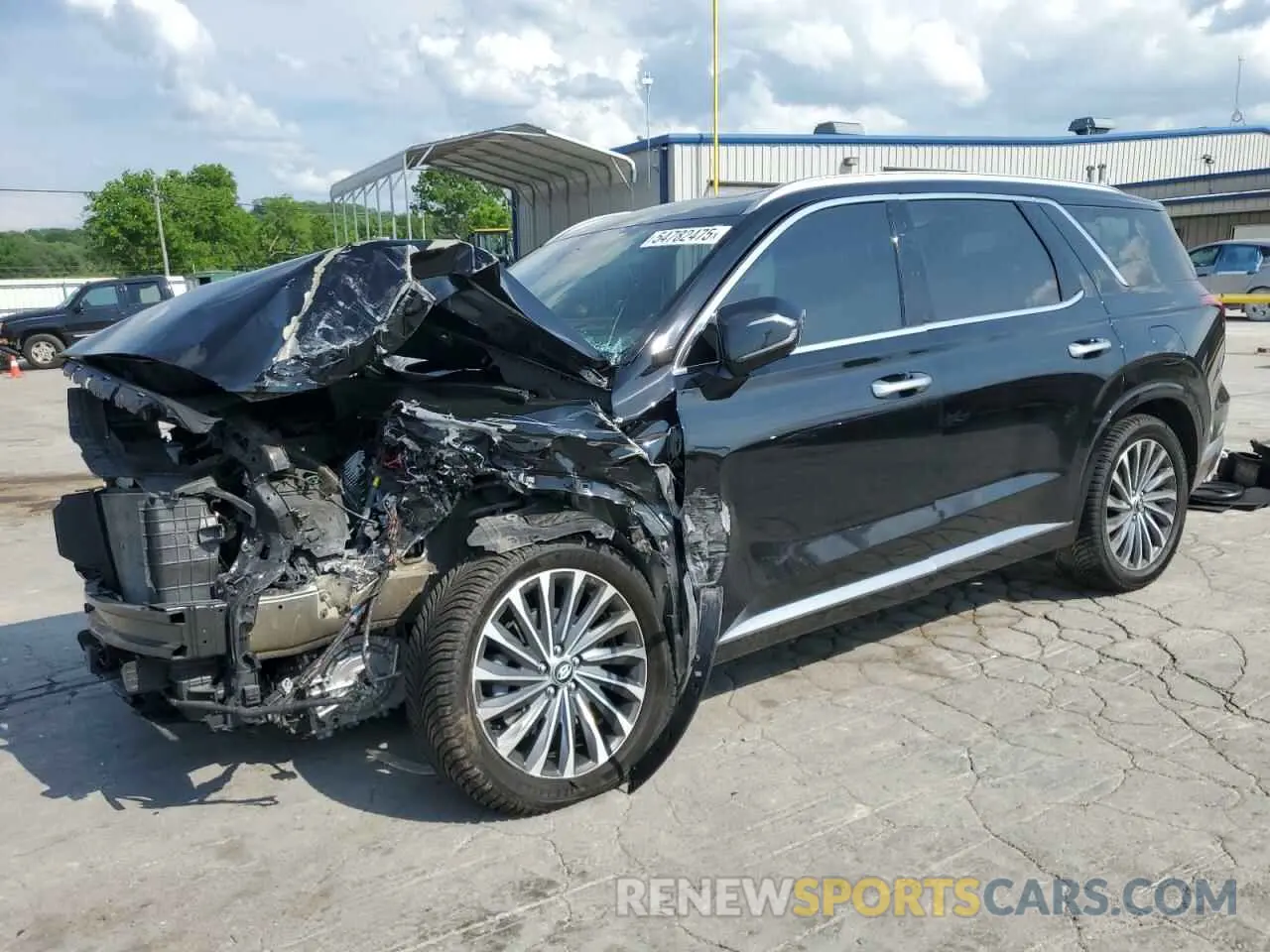 1 Photograph of a damaged car KM8R7DGE9PU535127 HYUNDAI PALISADE 2023