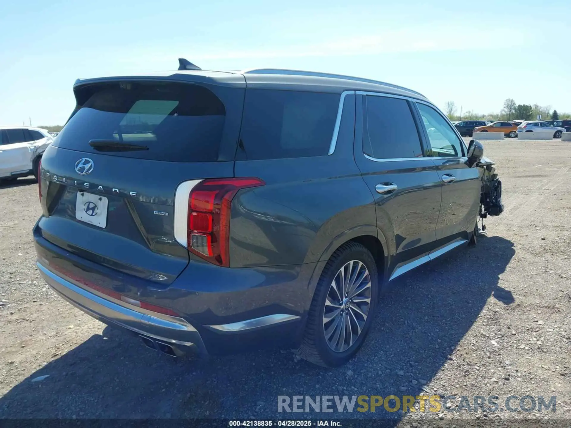 4 Фотография поврежденного автомобиля KM8R7DGE9PU591567 HYUNDAI PALISADE 2023