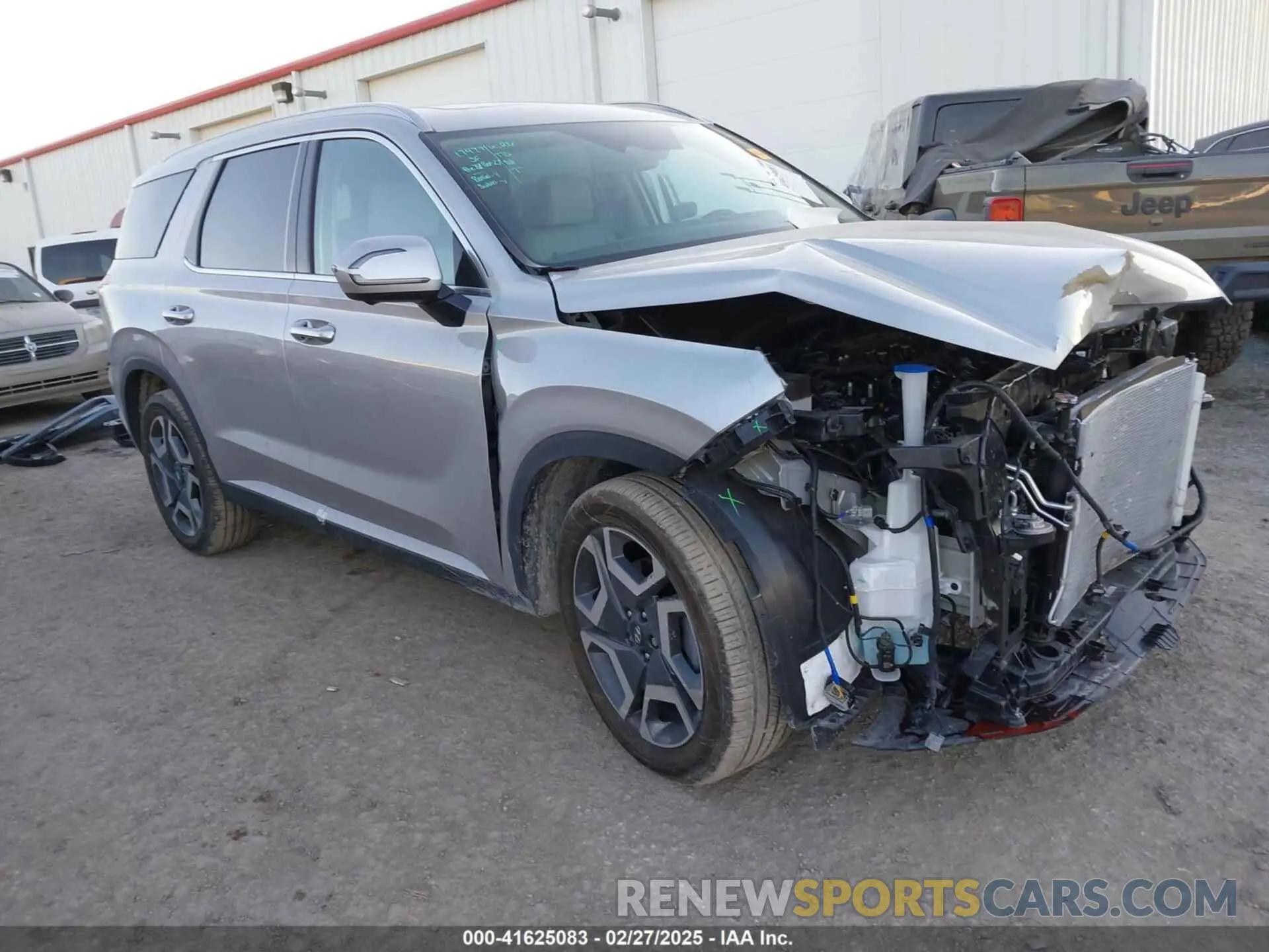1 Photograph of a damaged car KM8R44GE3RU784874 HYUNDAI PALISADE 2024