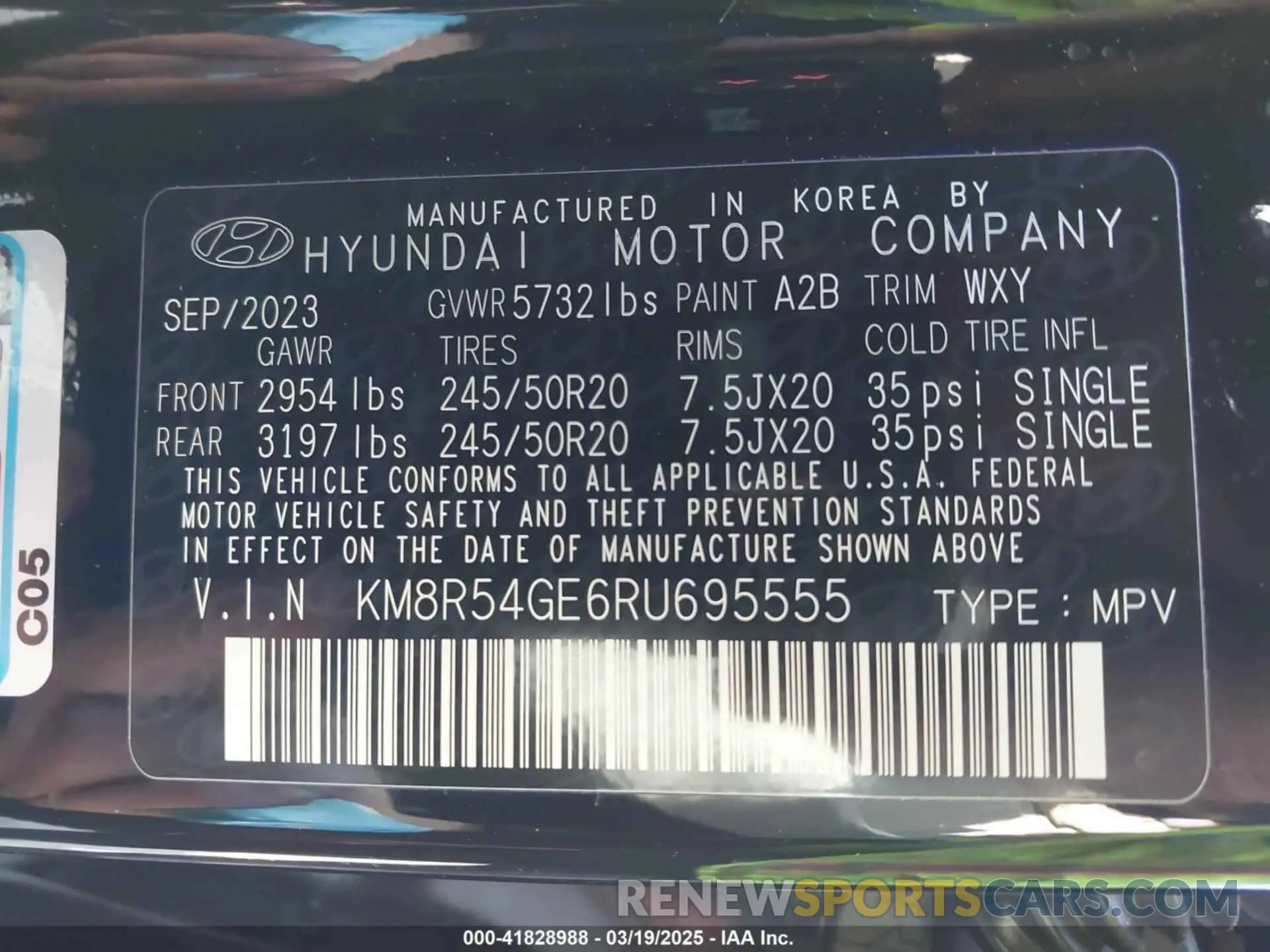9 Photograph of a damaged car KM8R54GE6RU695555 HYUNDAI PALISADE 2024
