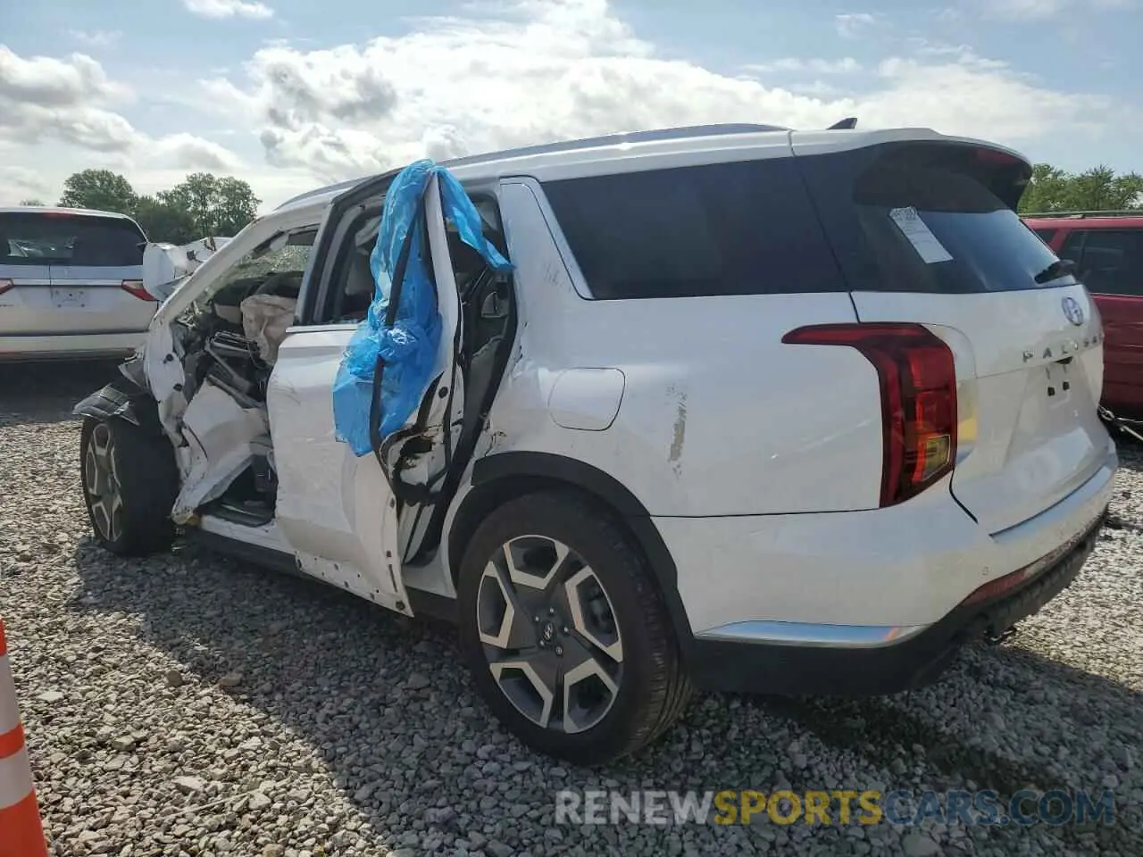 2 Photograph of a damaged car KM8R5DGE1RU664813 HYUNDAI PALISADE 2024