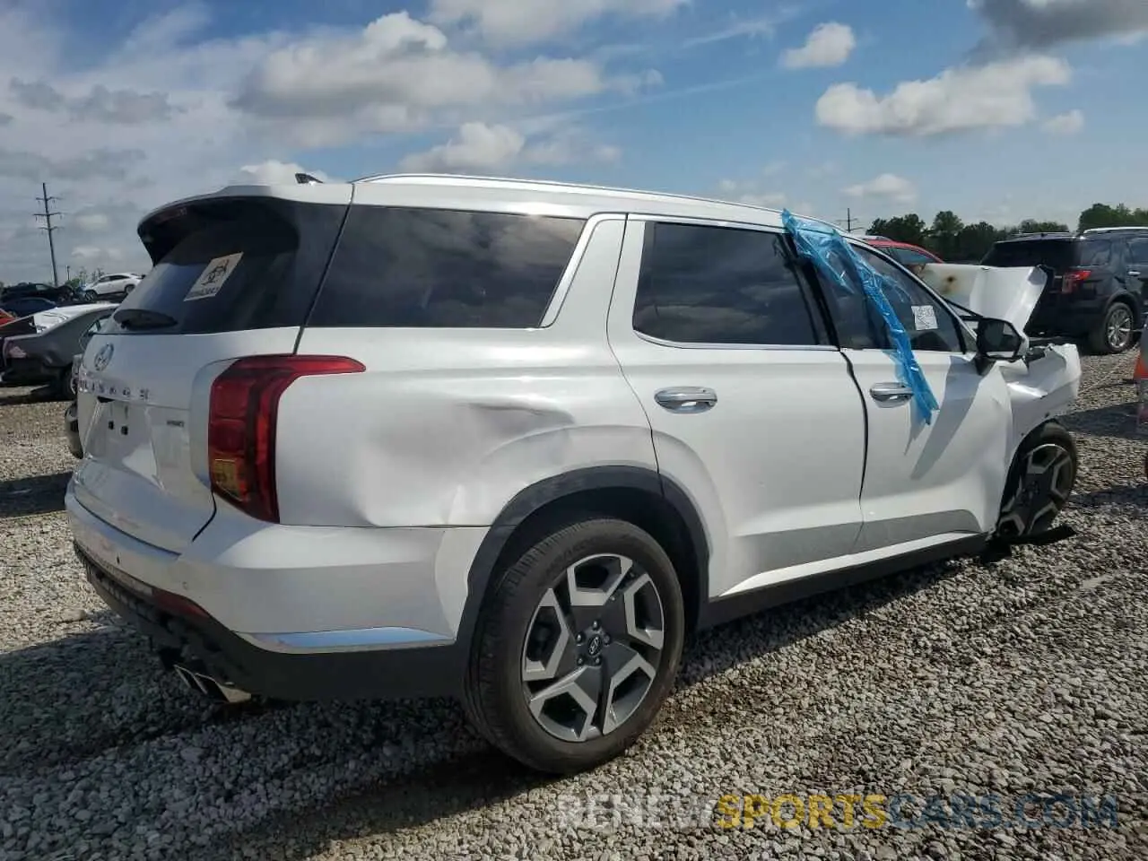 3 Photograph of a damaged car KM8R5DGE1RU664813 HYUNDAI PALISADE 2024