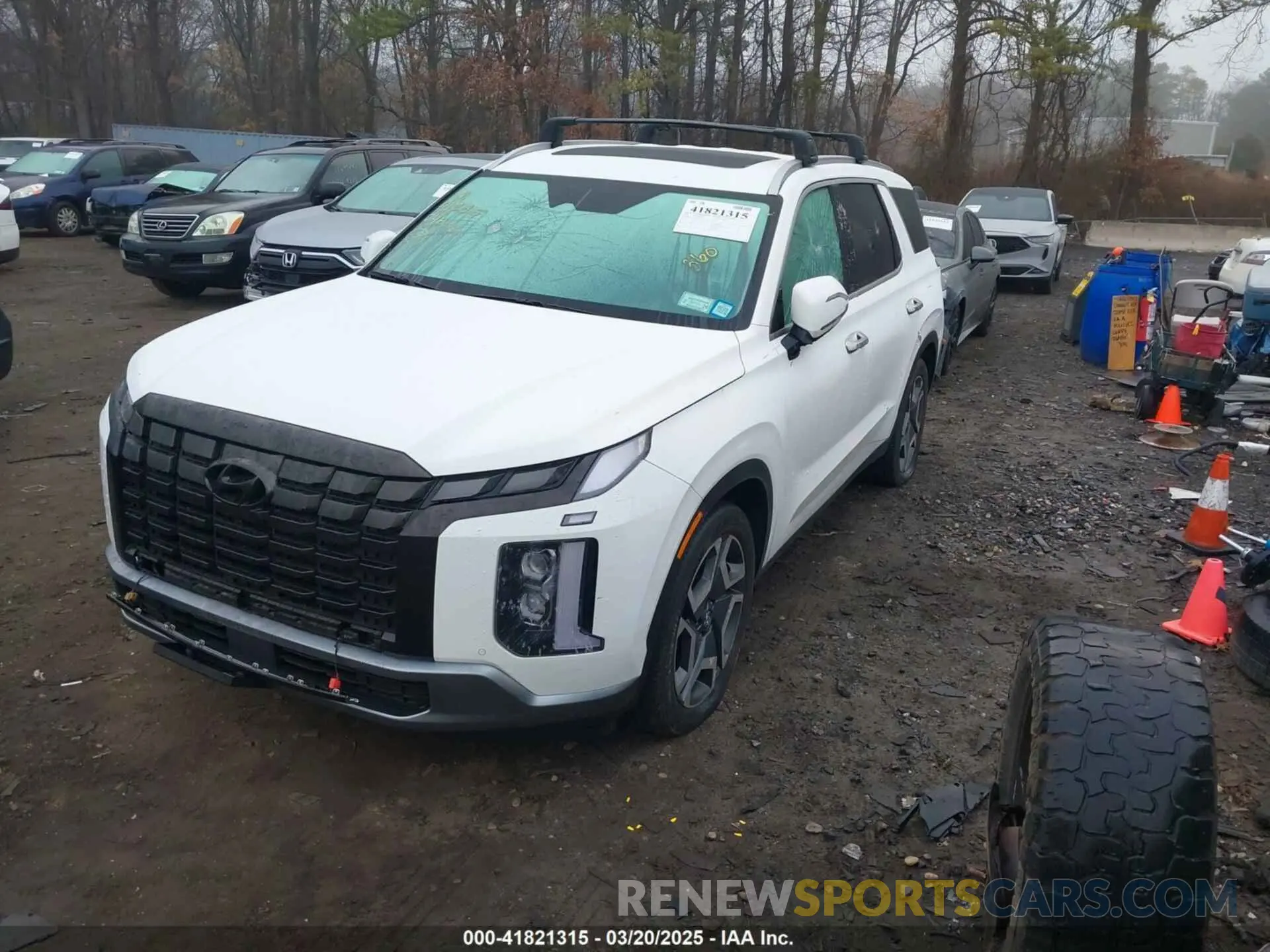2 Photograph of a damaged car KM8R5DGE4RU718167 HYUNDAI PALISADE 2024
