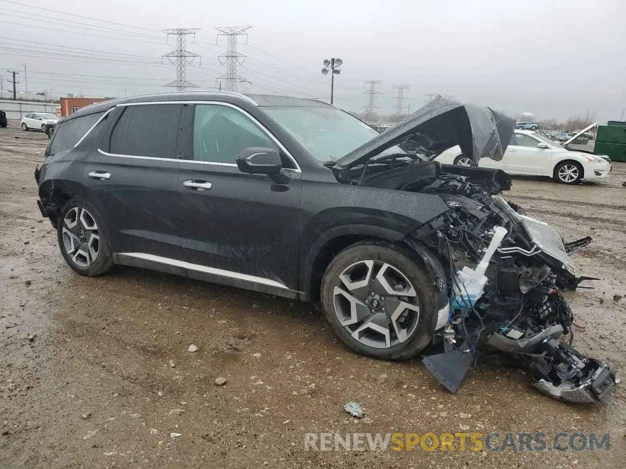 4 Фотография поврежденного автомобиля KM8R5DGE4RU729752 HYUNDAI PALISADE 2024