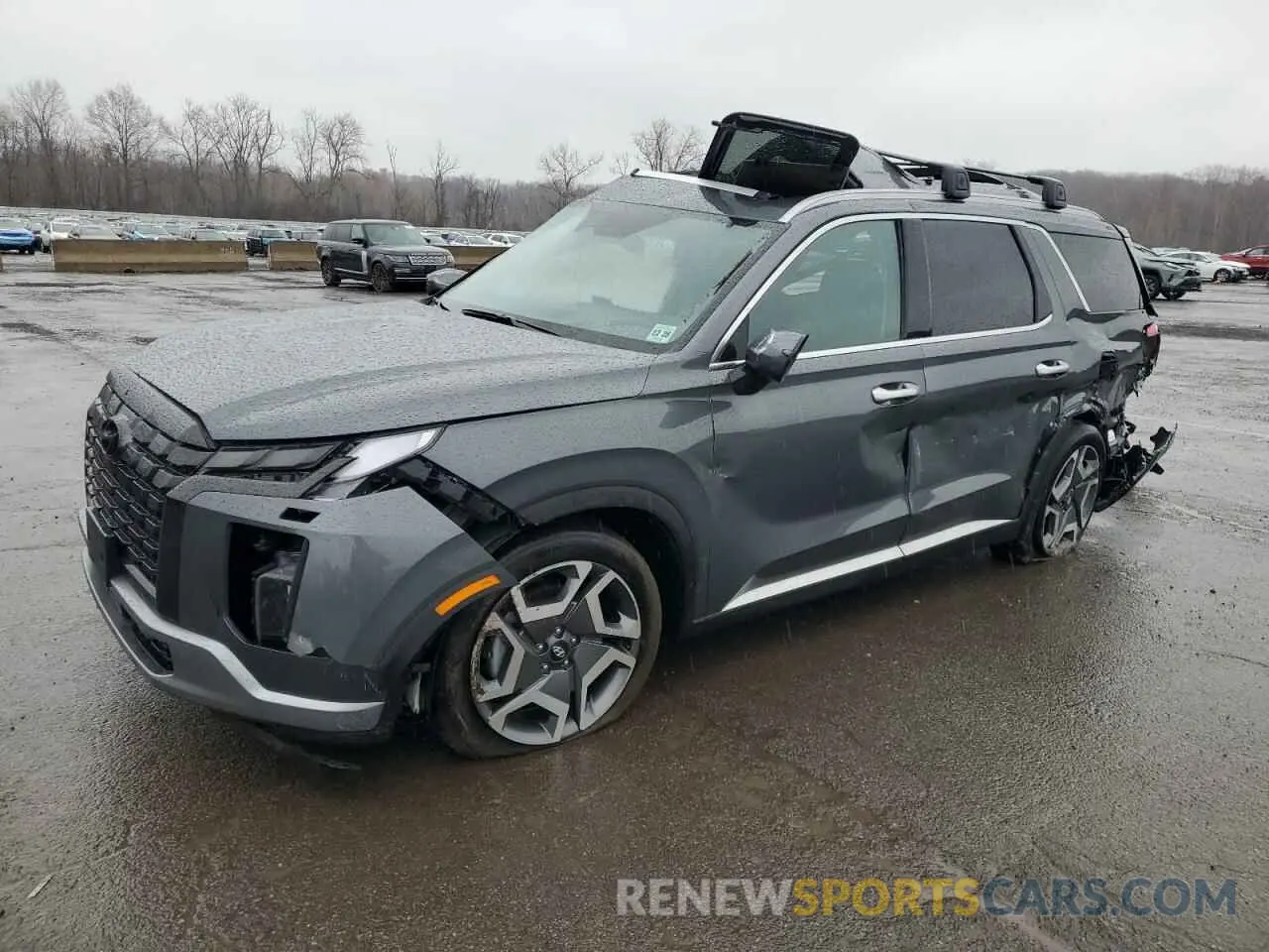 1 Photograph of a damaged car KM8R5DGE8RU700724 HYUNDAI PALISADE 2024