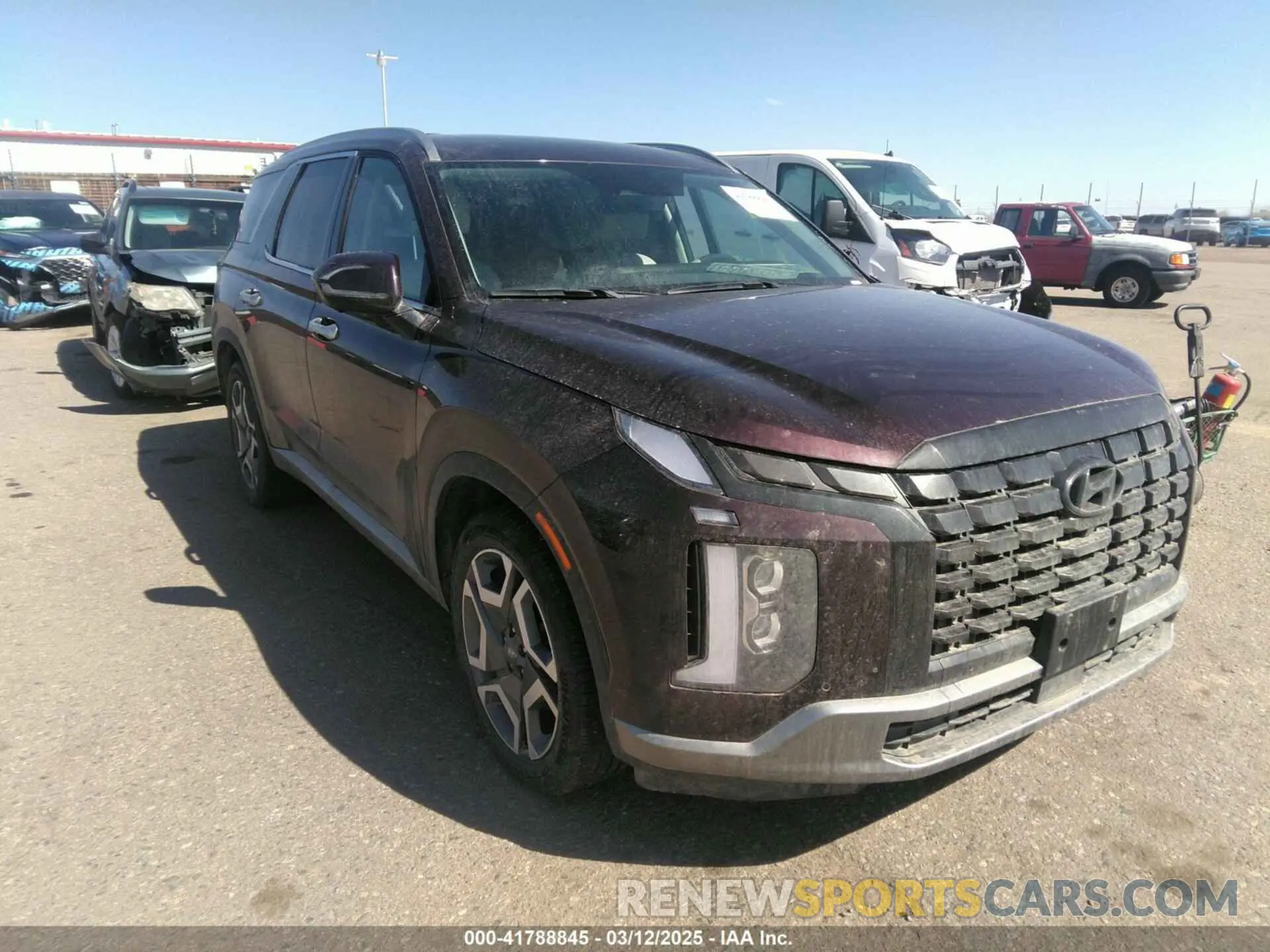 1 Photograph of a damaged car KM8R5DGE8RU720665 HYUNDAI PALISADE 2024