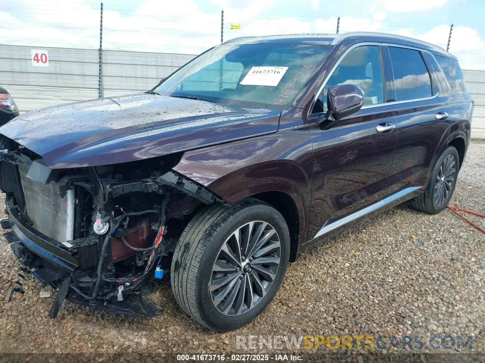 2 Photograph of a damaged car KM8R74GE7RU672196 HYUNDAI PALISADE 2024