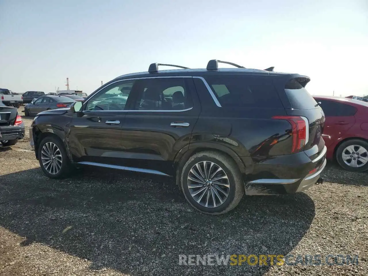 2 Photograph of a damaged car KM8R74GE9RU659515 HYUNDAI PALISADE 2024