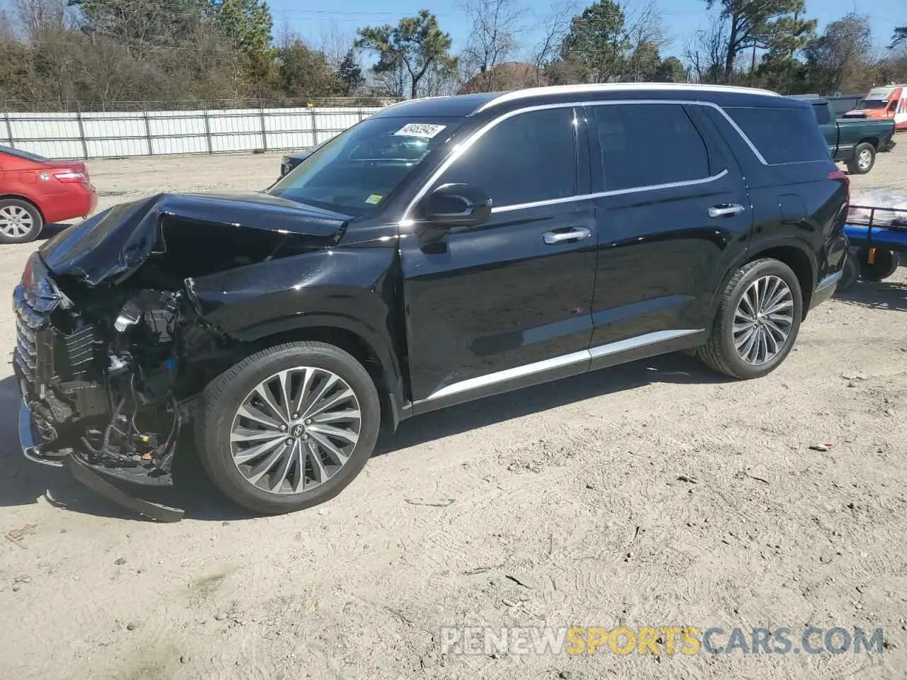 1 Фотография поврежденного автомобиля KM8R7DGE0RU647401 HYUNDAI PALISADE 2024