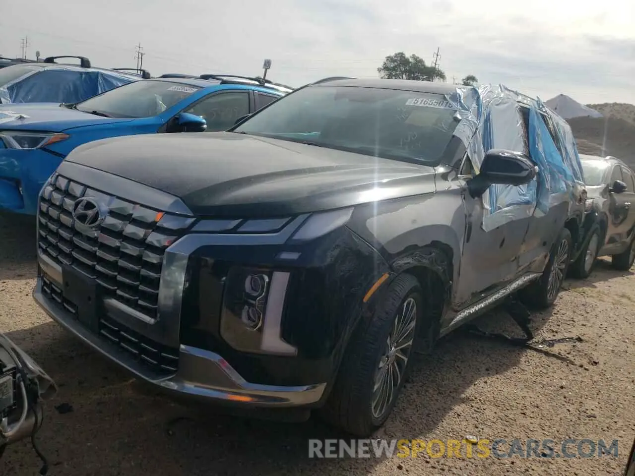 1 Фотография поврежденного автомобиля KM8R7DGE0RU687557 HYUNDAI PALISADE 2024