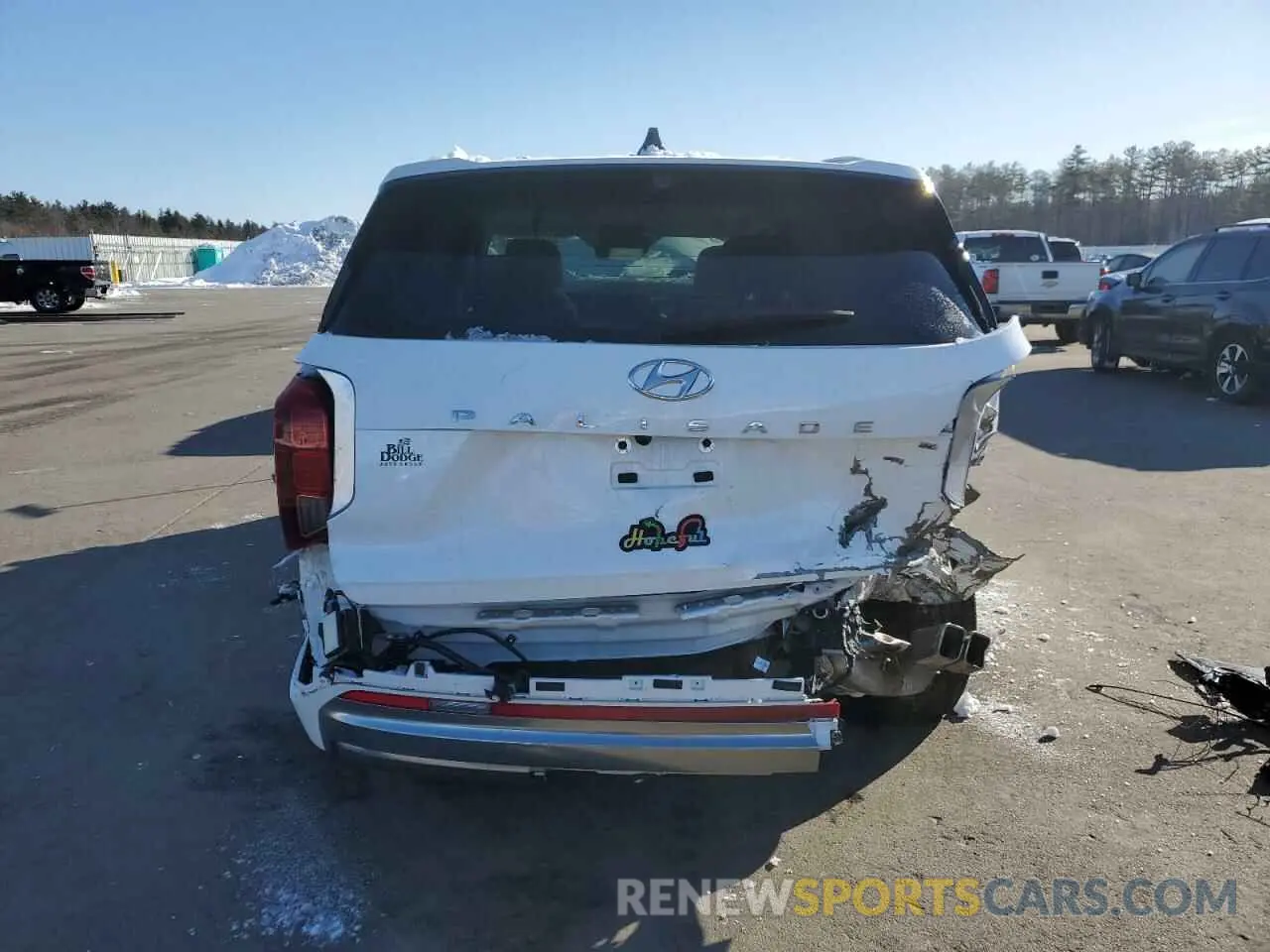 6 Фотография поврежденного автомобиля KM8R7DGE0RU703708 HYUNDAI PALISADE 2024