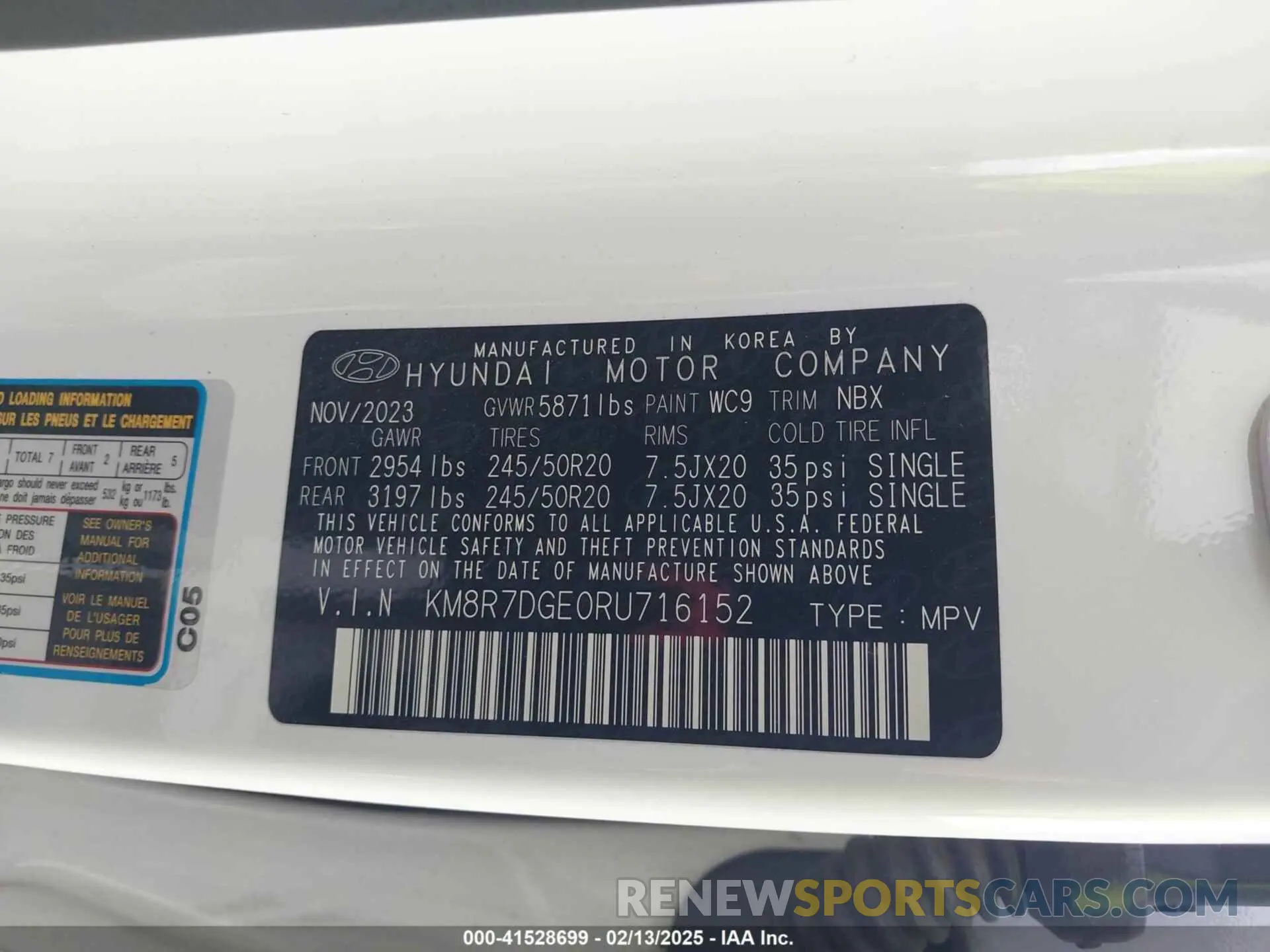 9 Фотография поврежденного автомобиля KM8R7DGE0RU716152 HYUNDAI PALISADE 2024
