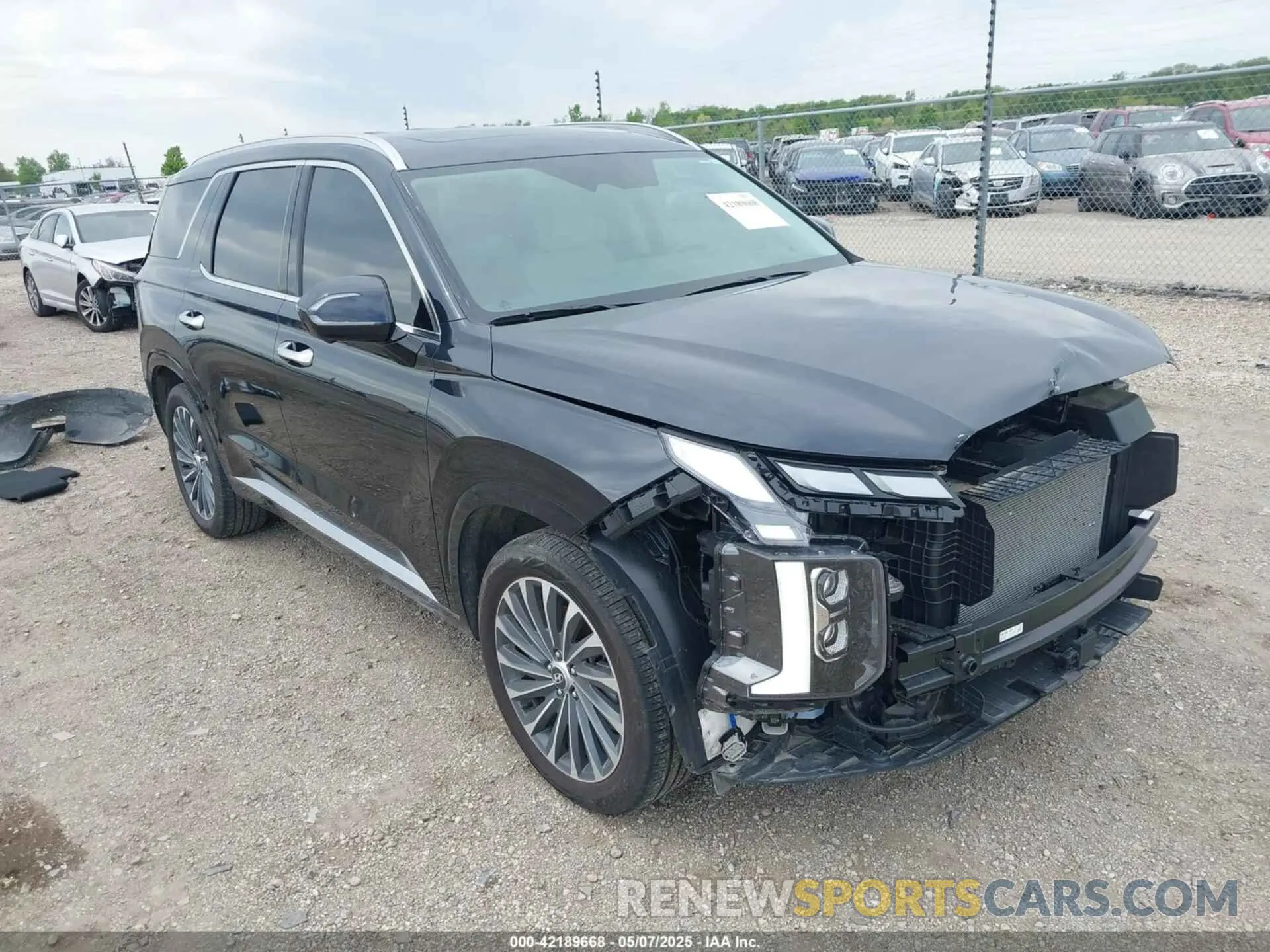 1 Фотография поврежденного автомобиля KM8R7DGE4RU786205 HYUNDAI PALISADE 2024