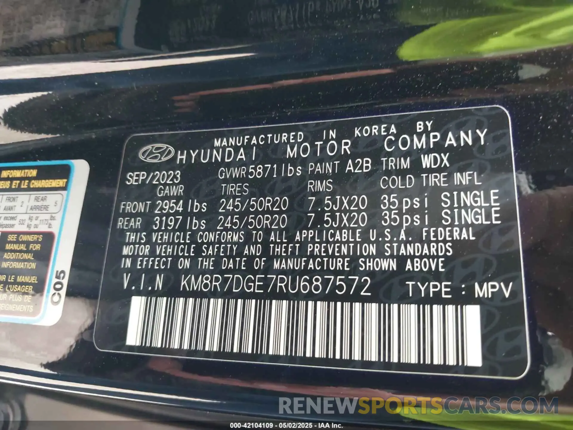 9 Фотография поврежденного автомобиля KM8R7DGE7RU687572 HYUNDAI PALISADE 2024