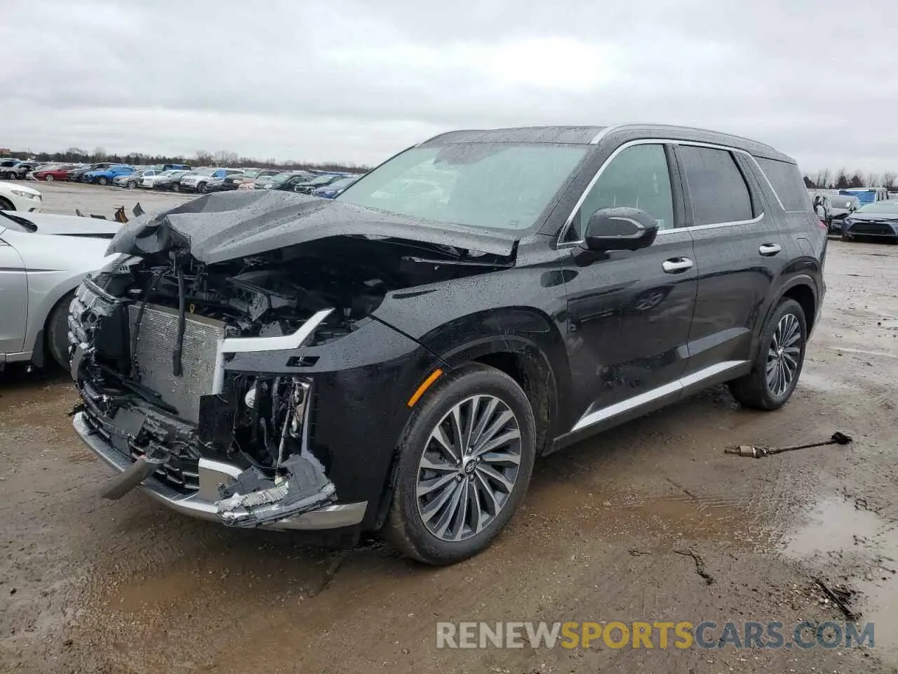 1 Photograph of a damaged car KM8R7DGE7RU703219 HYUNDAI PALISADE 2024