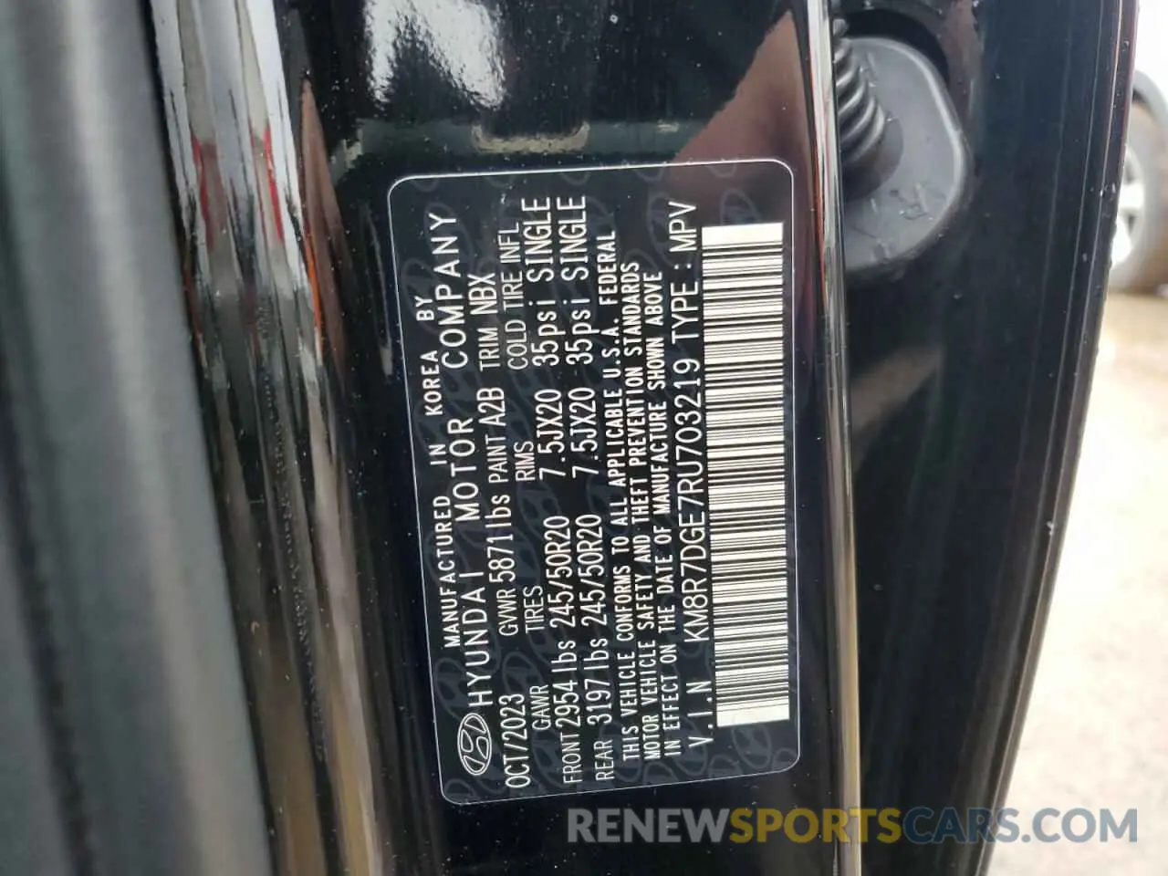 14 Photograph of a damaged car KM8R7DGE7RU703219 HYUNDAI PALISADE 2024
