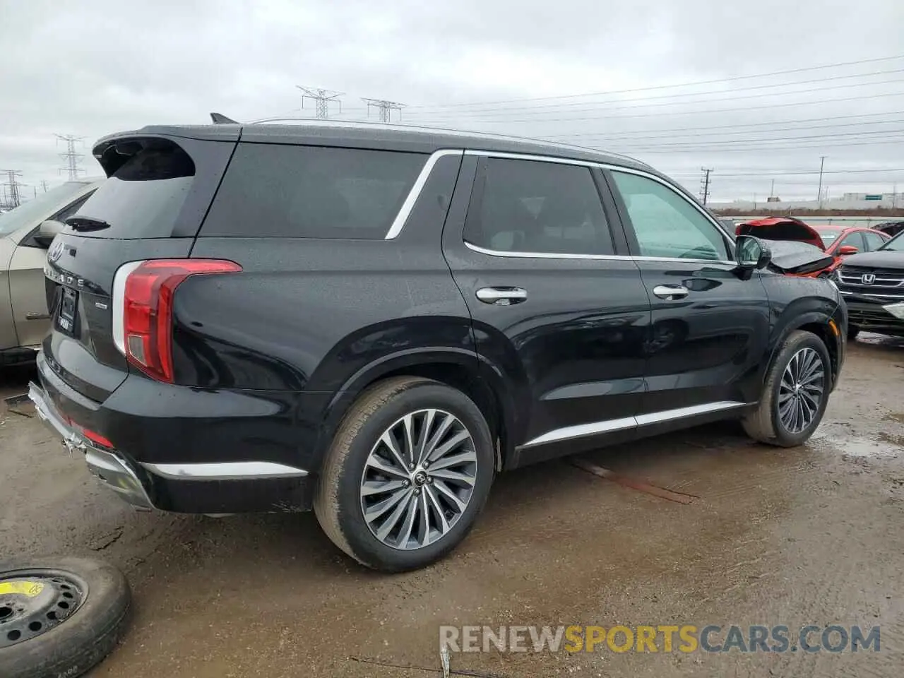 3 Photograph of a damaged car KM8R7DGE7RU703219 HYUNDAI PALISADE 2024