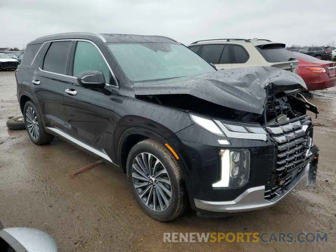 4 Photograph of a damaged car KM8R7DGE7RU703219 HYUNDAI PALISADE 2024