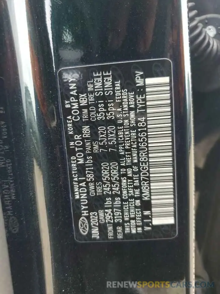 14 Фотография поврежденного автомобиля KM8R7DGE8RU656184 HYUNDAI PALISADE 2024
