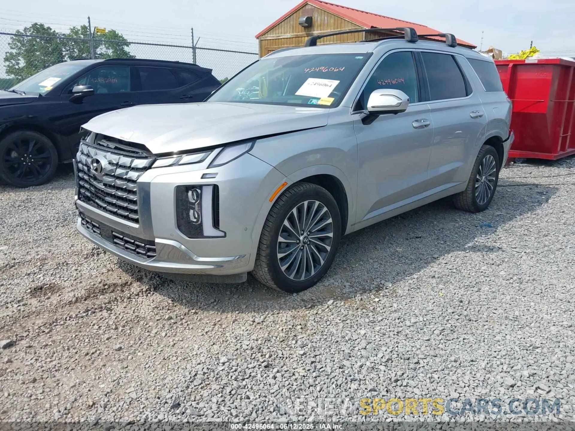 2 Photograph of a damaged car KM8R7DGE8RU709174 HYUNDAI PALISADE 2024