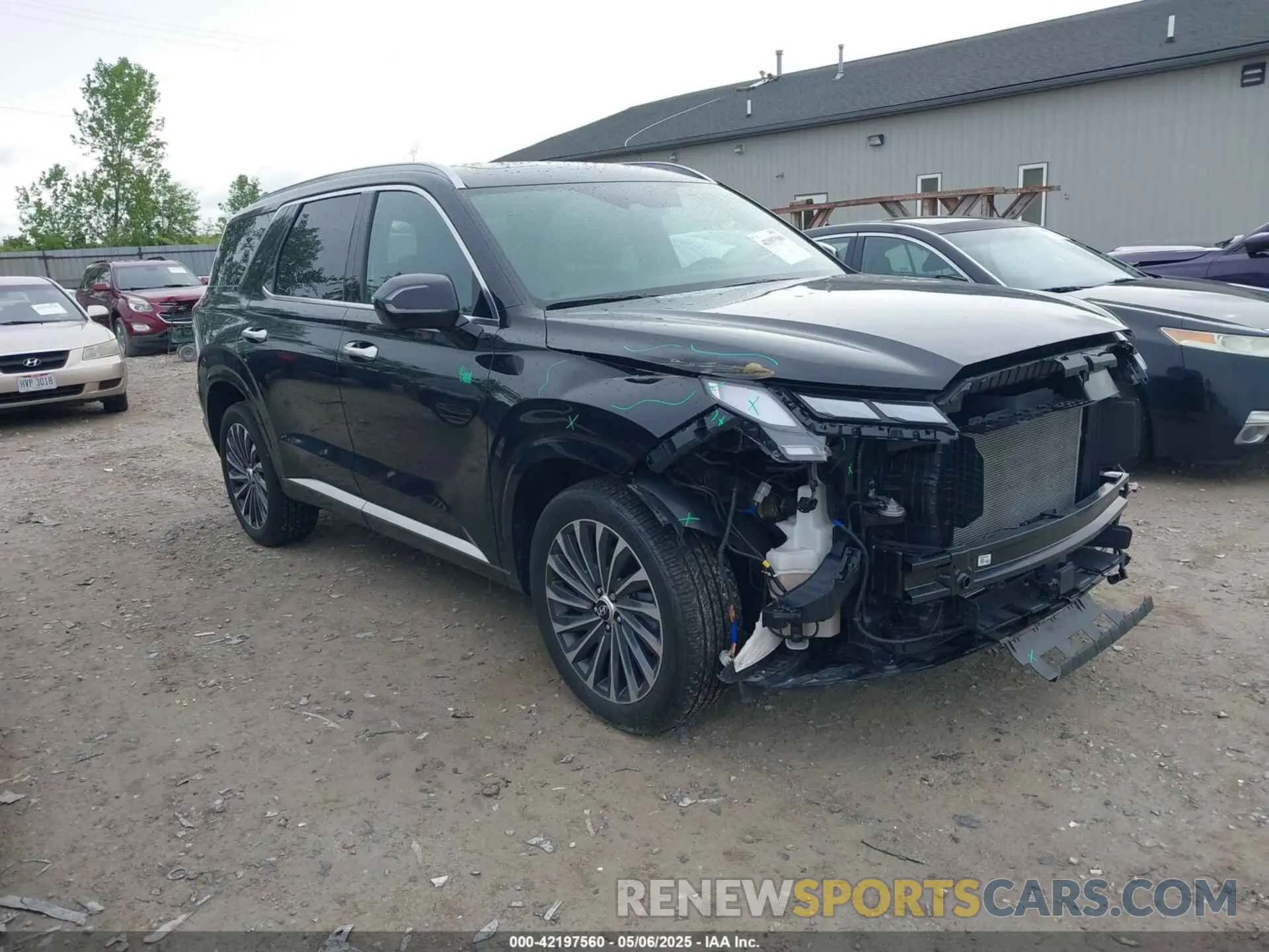 1 Photograph of a damaged car KM8R7DGE8RU745060 HYUNDAI PALISADE 2024