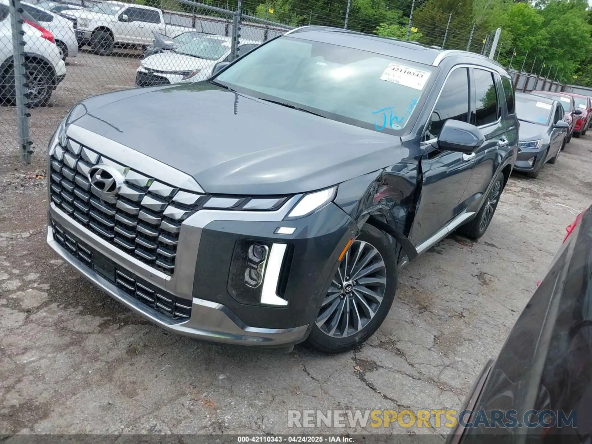 2 Фотография поврежденного автомобиля KM8R7DGEXRU681765 HYUNDAI PALISADE 2024