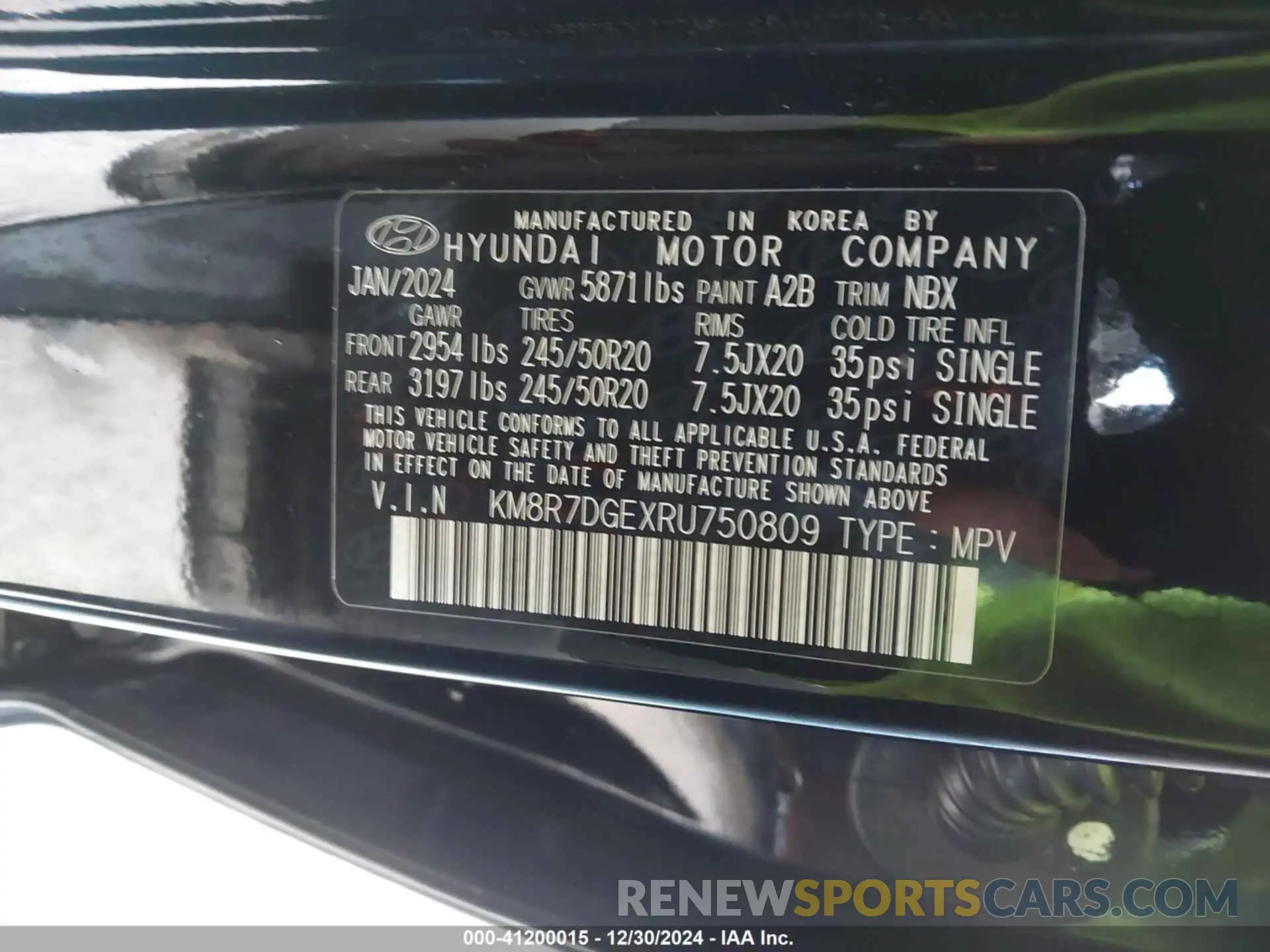 9 Фотография поврежденного автомобиля KM8R7DGEXRU750809 HYUNDAI PALISADE 2024